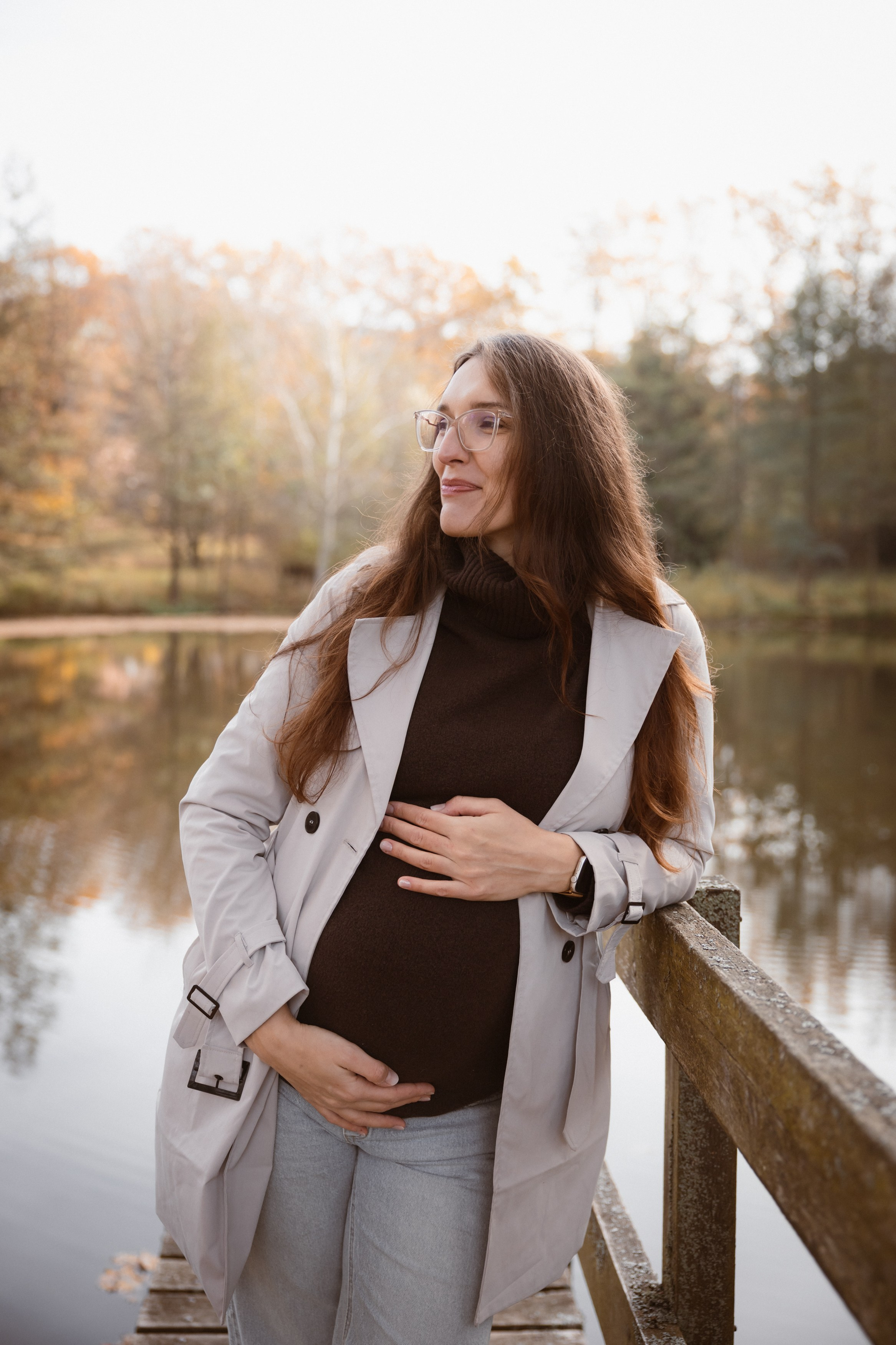 Podzimní těhotenské focení. Lifestyle a rodinná fotografka v Pisku Oxana Telupilova