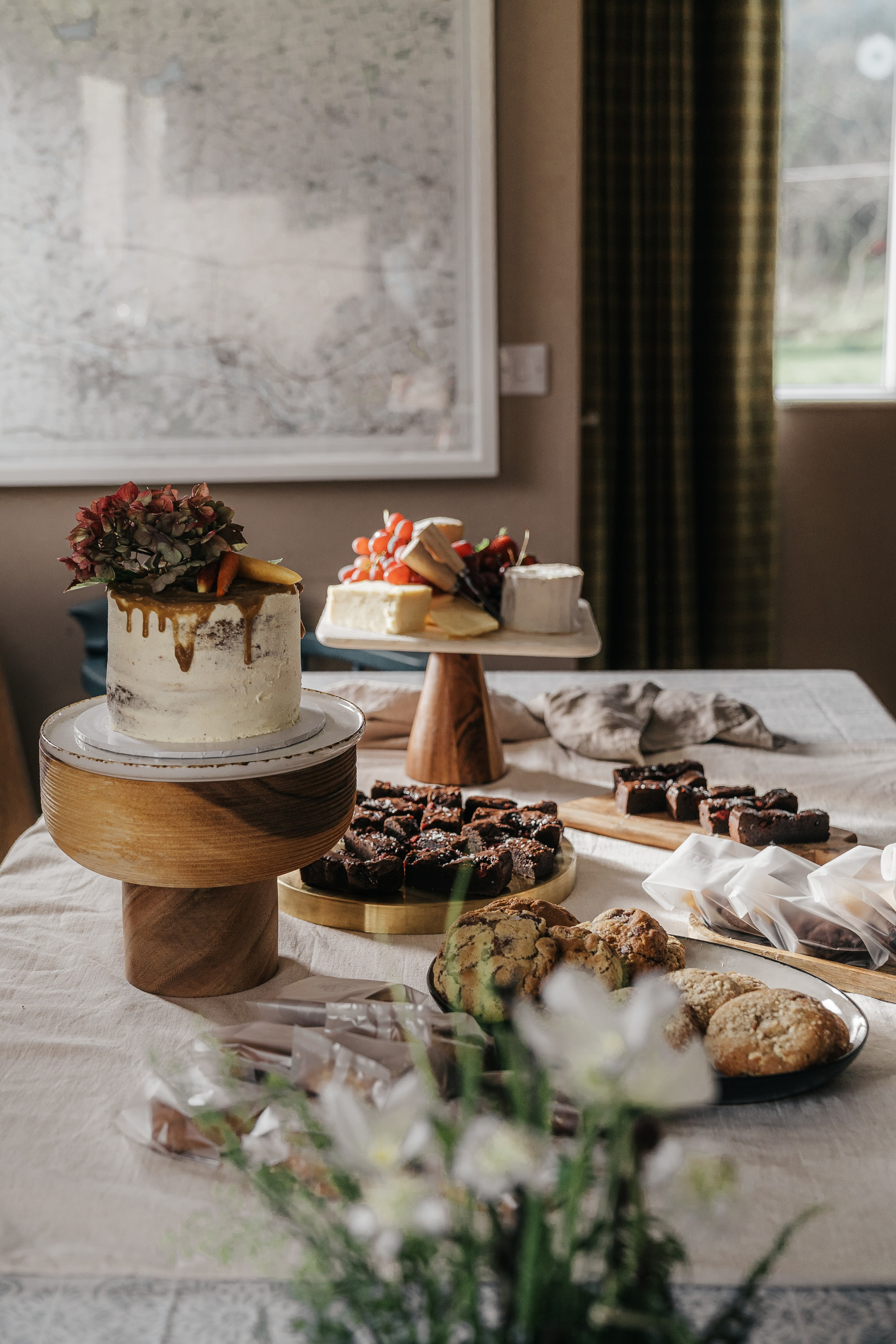 Retreat in Northumberland Roses Bowler, food photography, cake and catering photography, women run businesses, sandwiches and salads photoshoot 