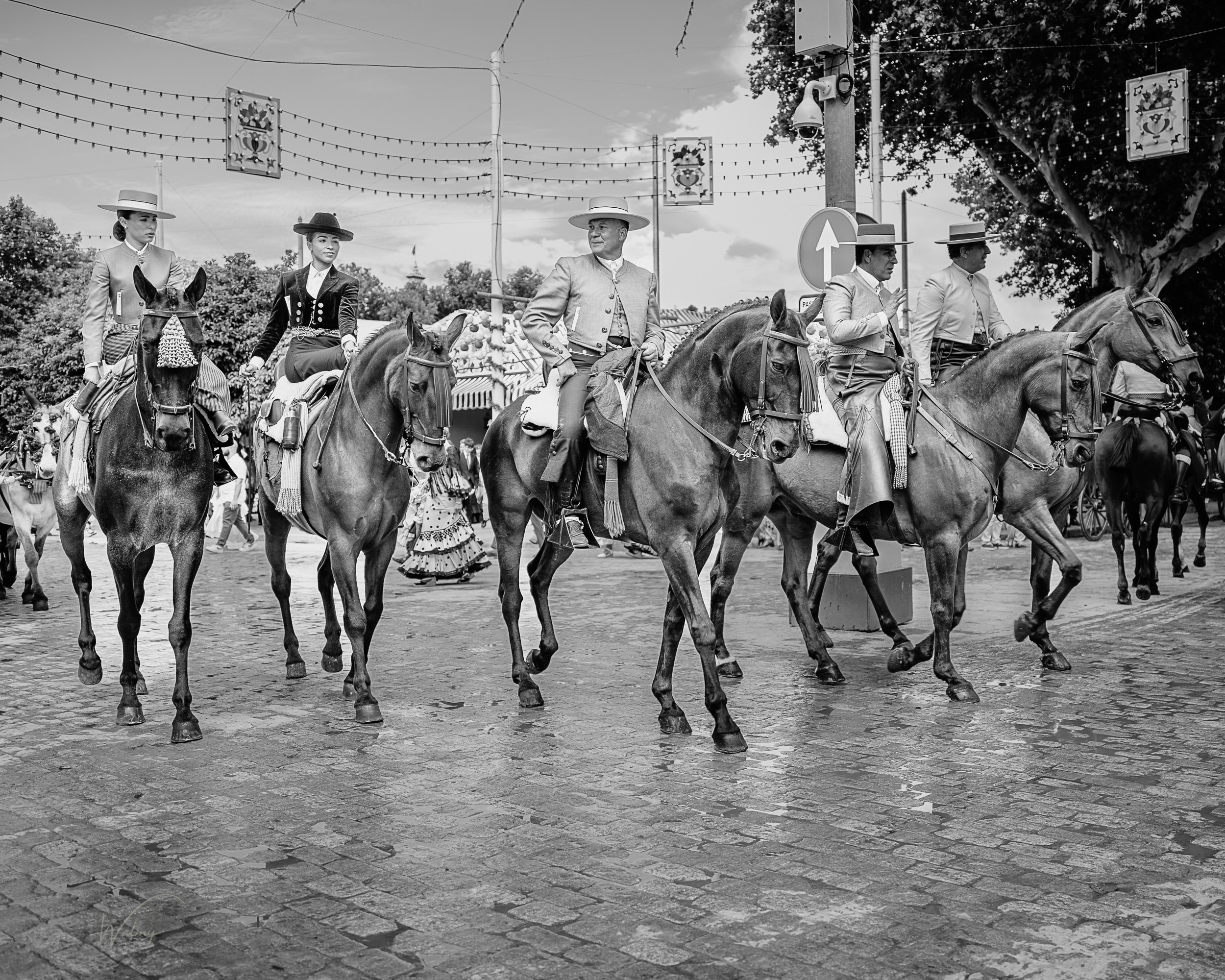 Sesión de fotos en feria de Abril de Sevilla. Inicio