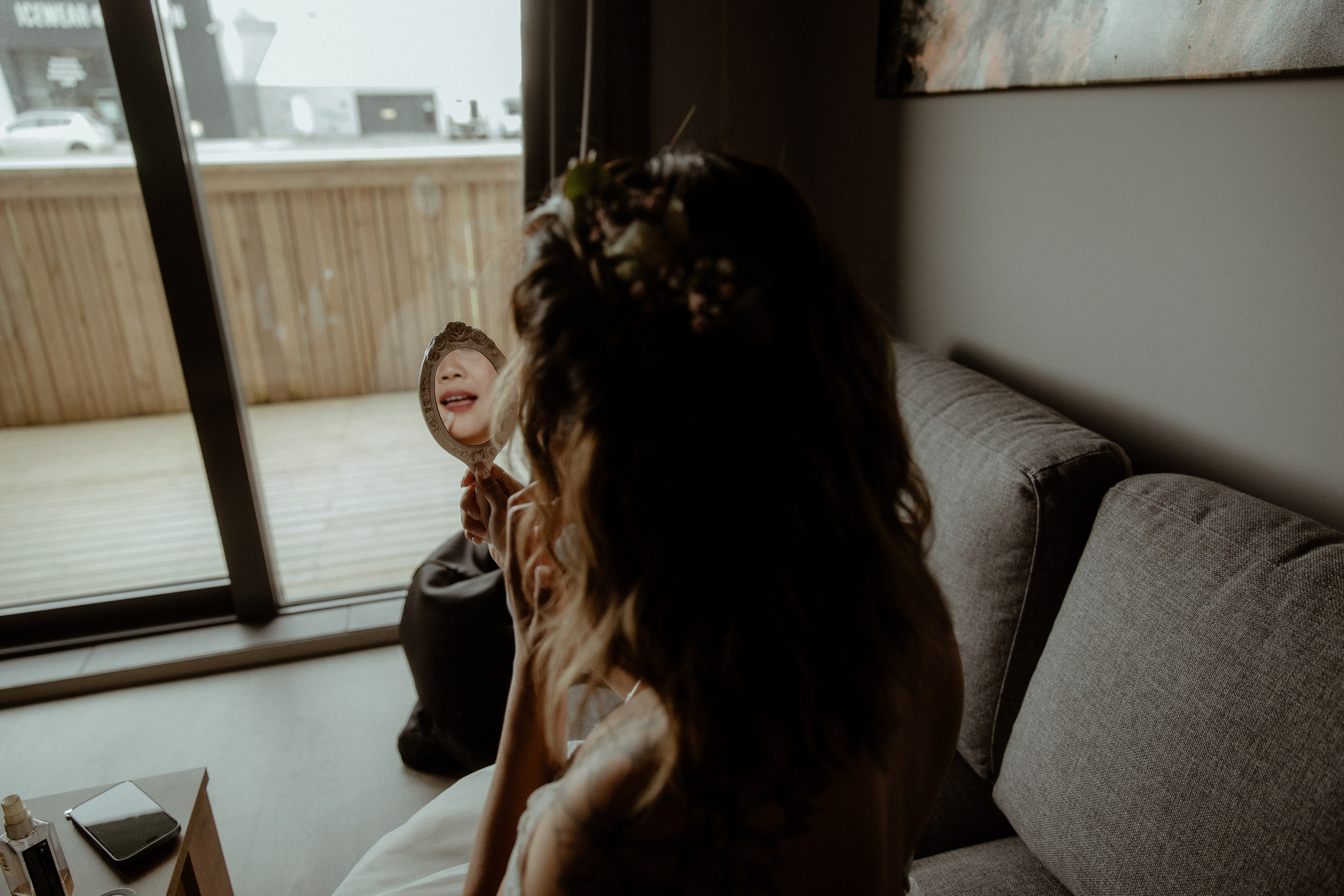 Elopement at Kvernufoss Waterfall. Iceland elopement photo and video | Nikolaichik Photo