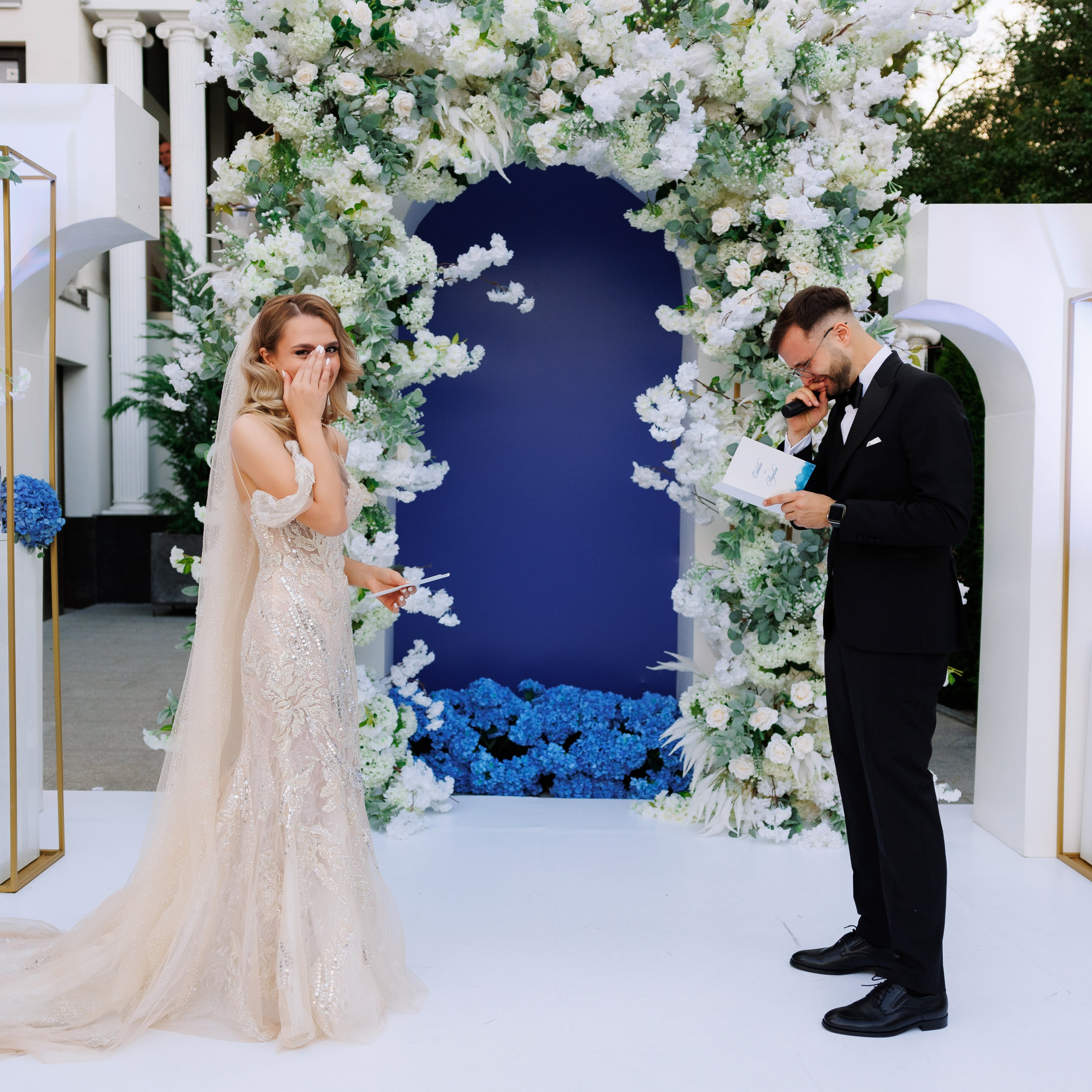 fotografie cu emoții la jurămintele mirelor