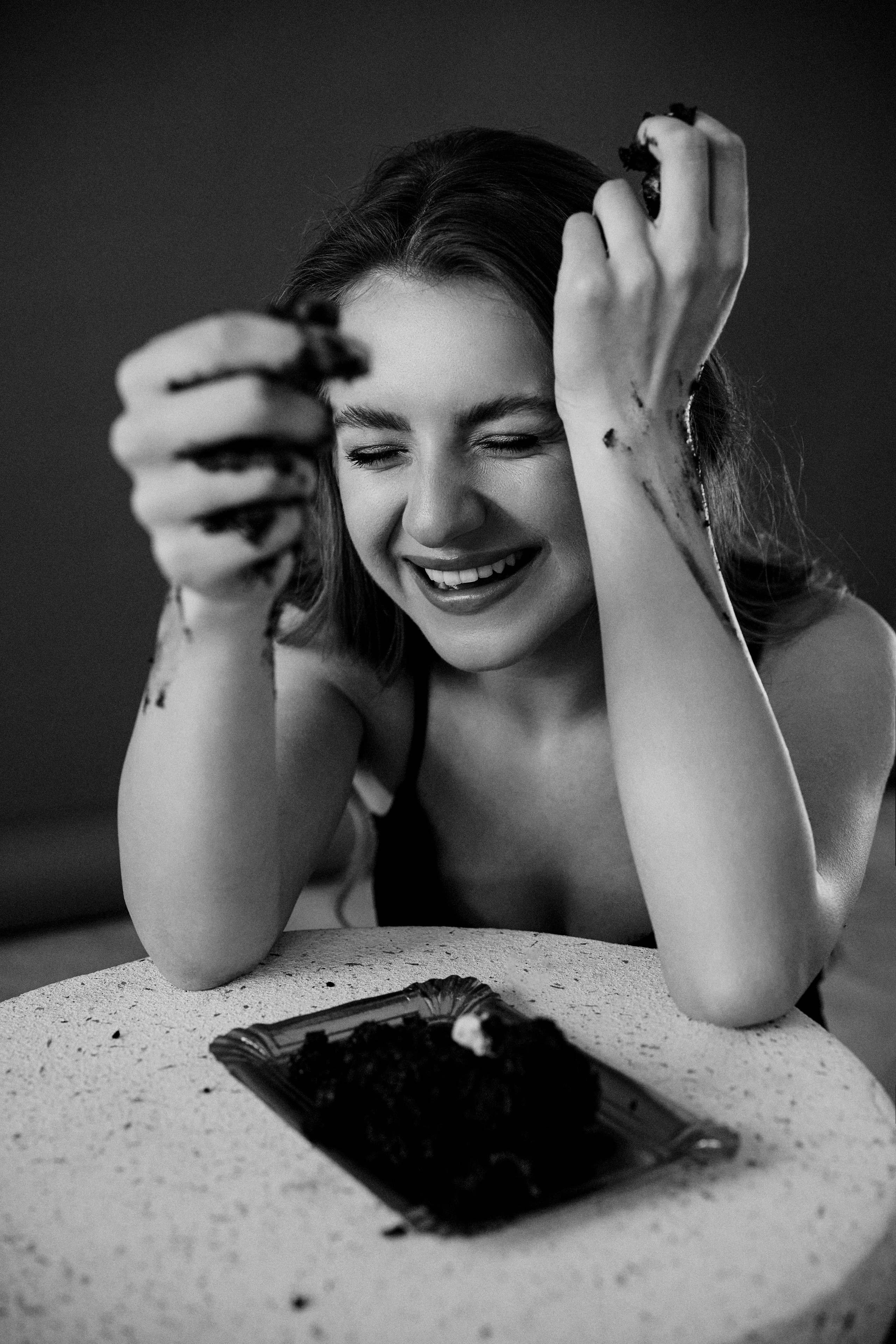 Анна. Черно-белый портрет. Фотограф в Барселоне Жанна Захарченко