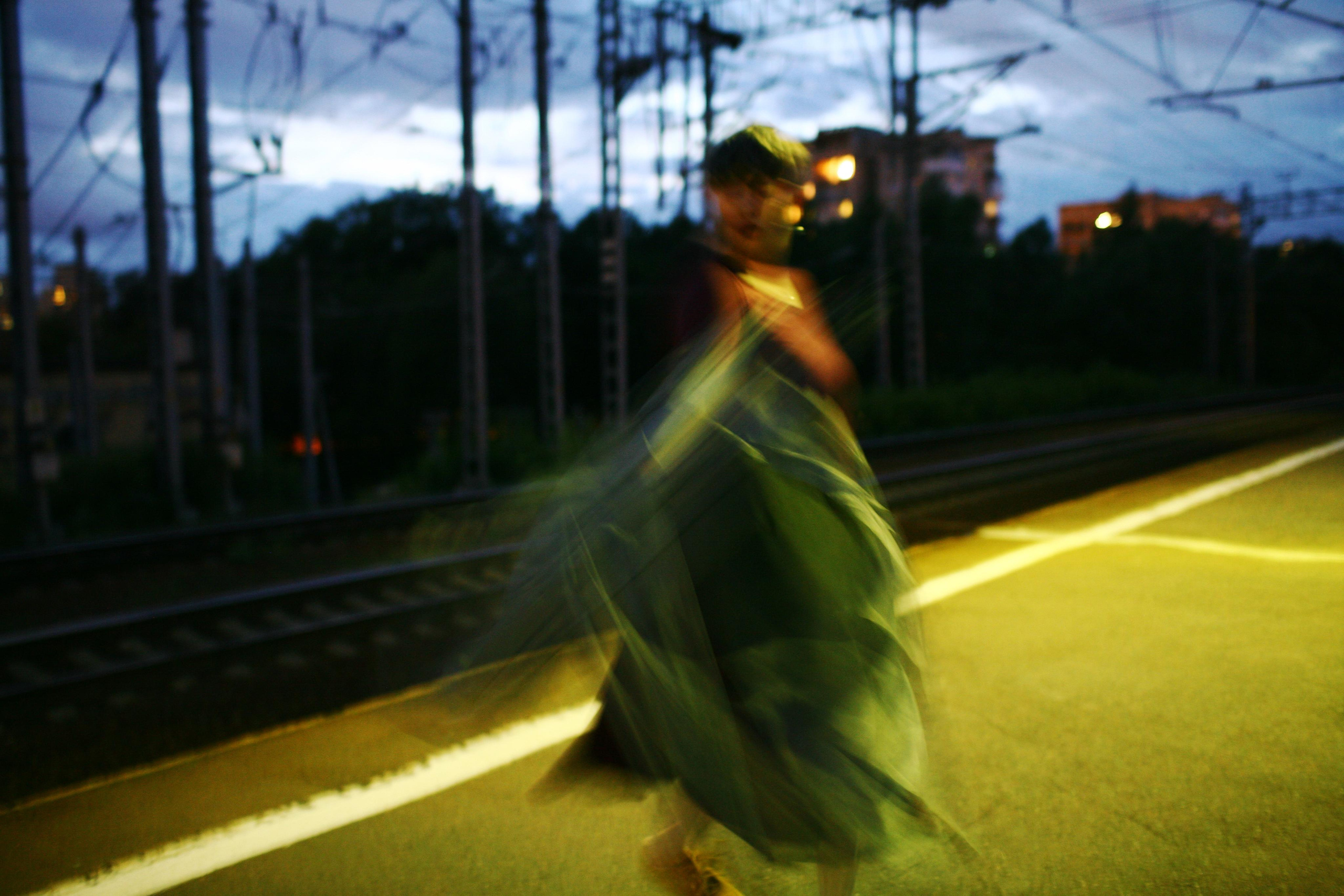 Anna and the fire. Victoria Dini. Art photography in London / Folkestone, UK