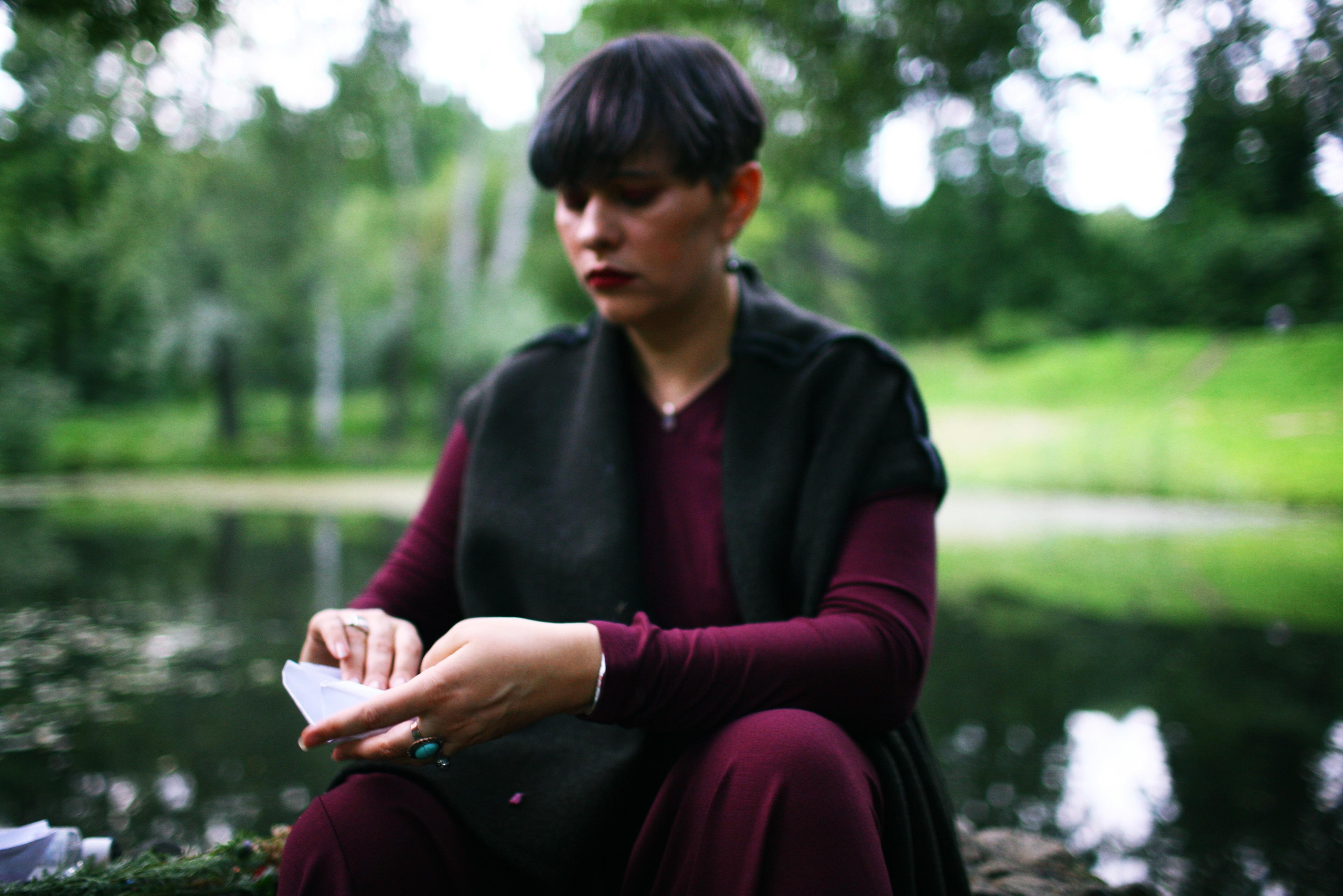 Anna and the fire. Victoria Dini. Art photography in London / Folkestone, UK