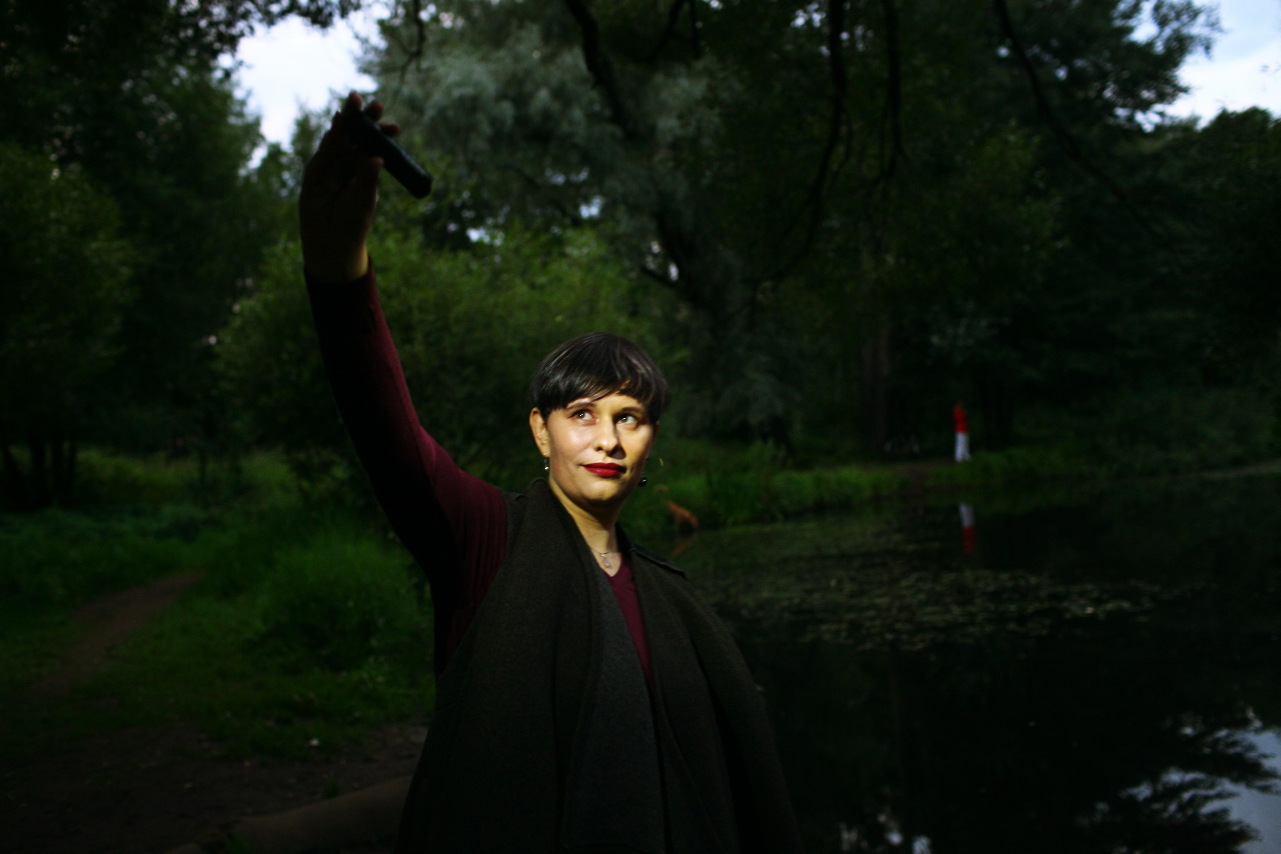 Anna and the fire. Victoria Dini. Art photography in London / Folkestone, UK