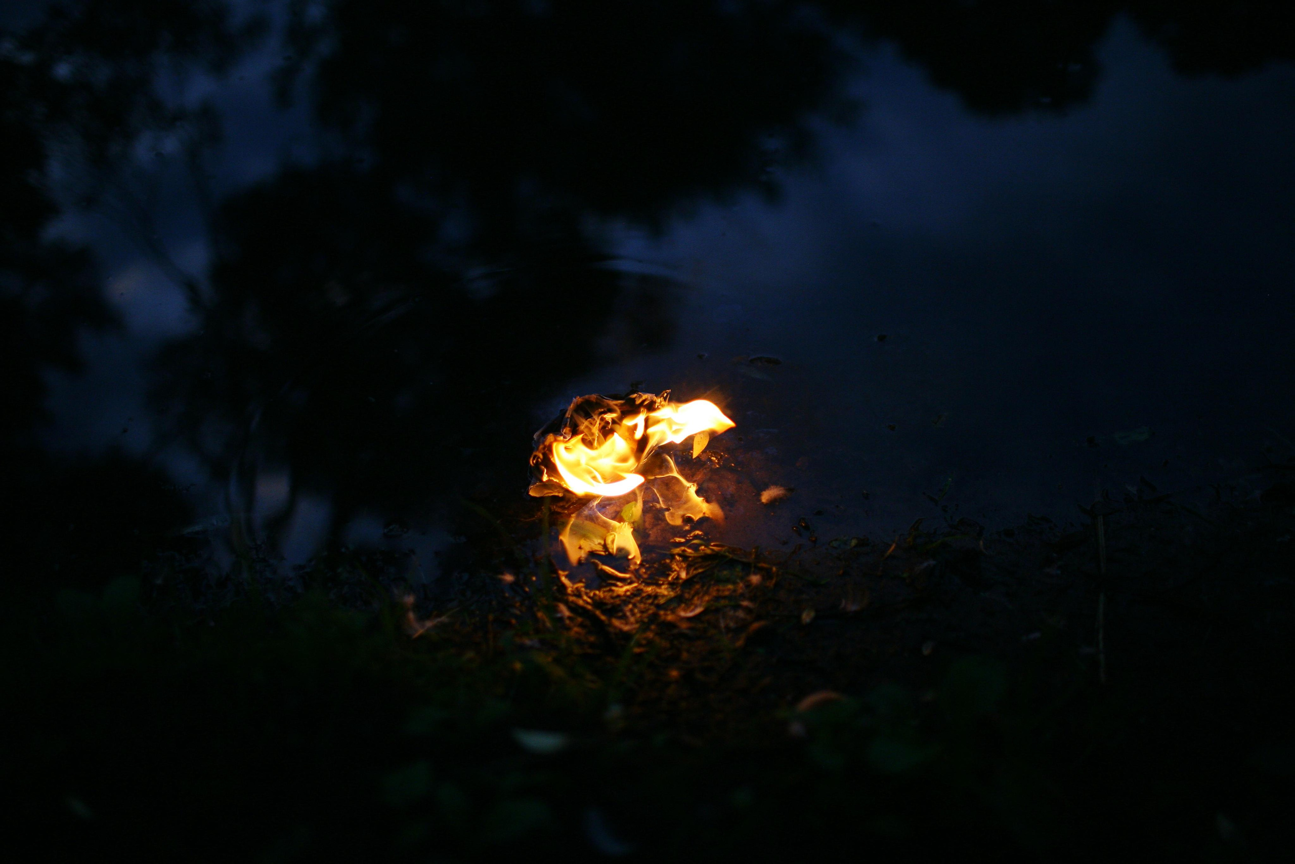 Anna and the fire. Victoria Dini. Art photography in London / Folkestone, UK