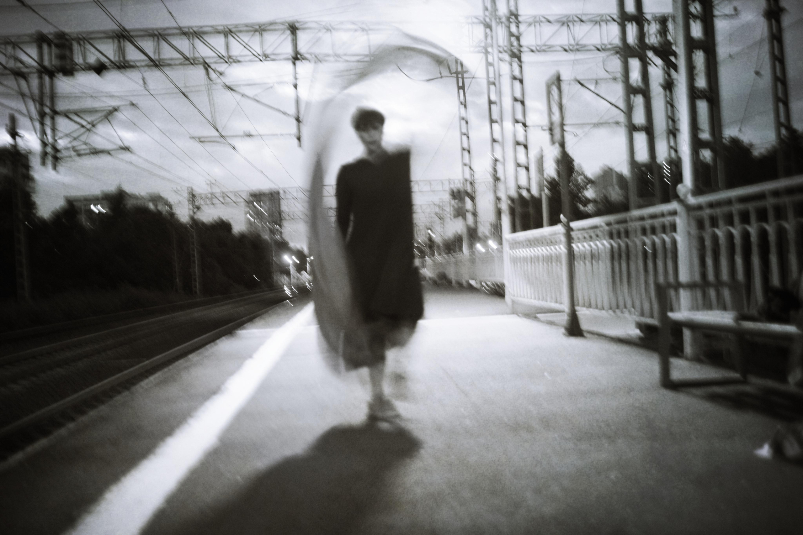 Anna and the fire. Victoria Dini. Art photography in London / Folkestone, UK