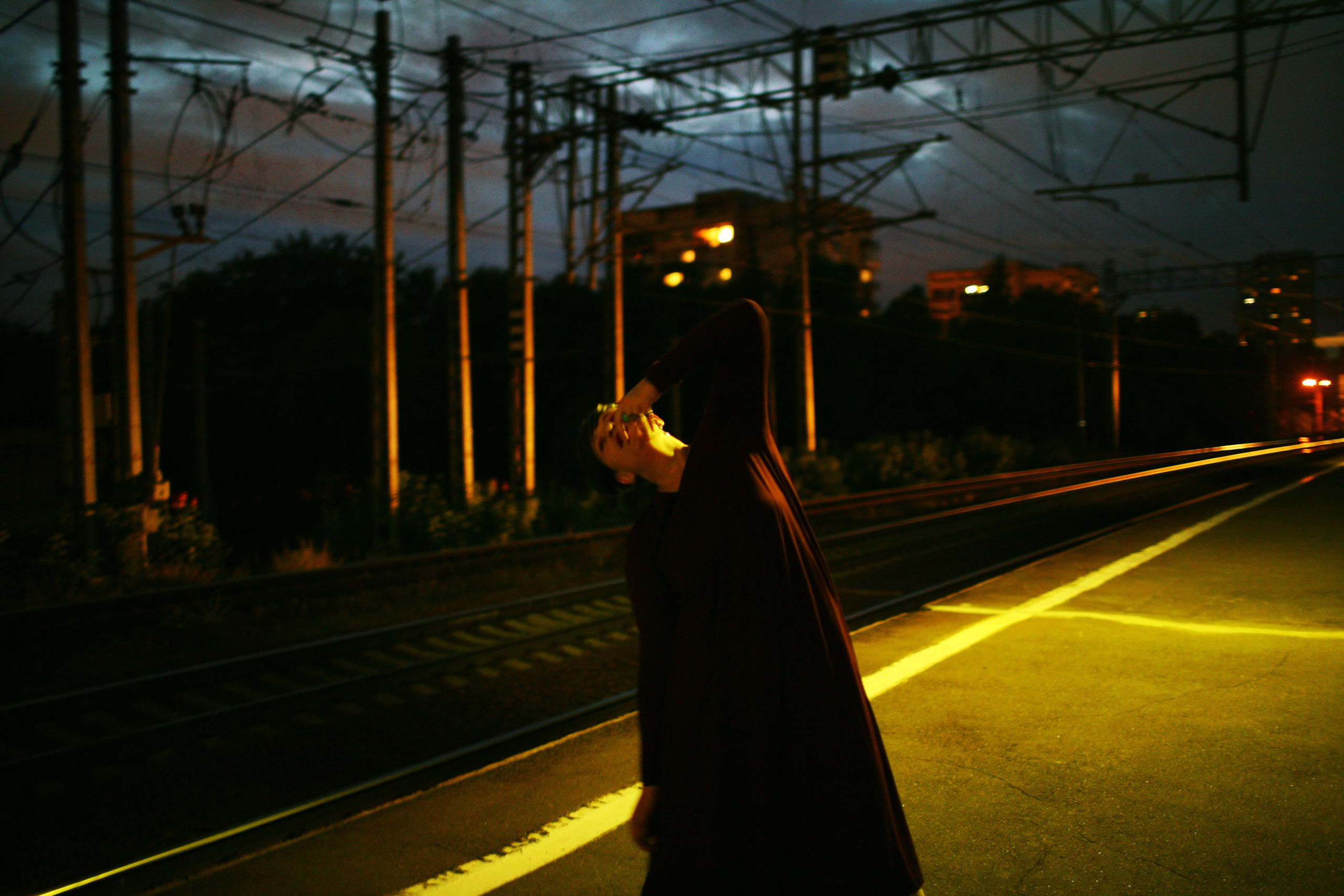 Anna and the fire. Victoria Dini. Art photography in London / Folkestone, UK