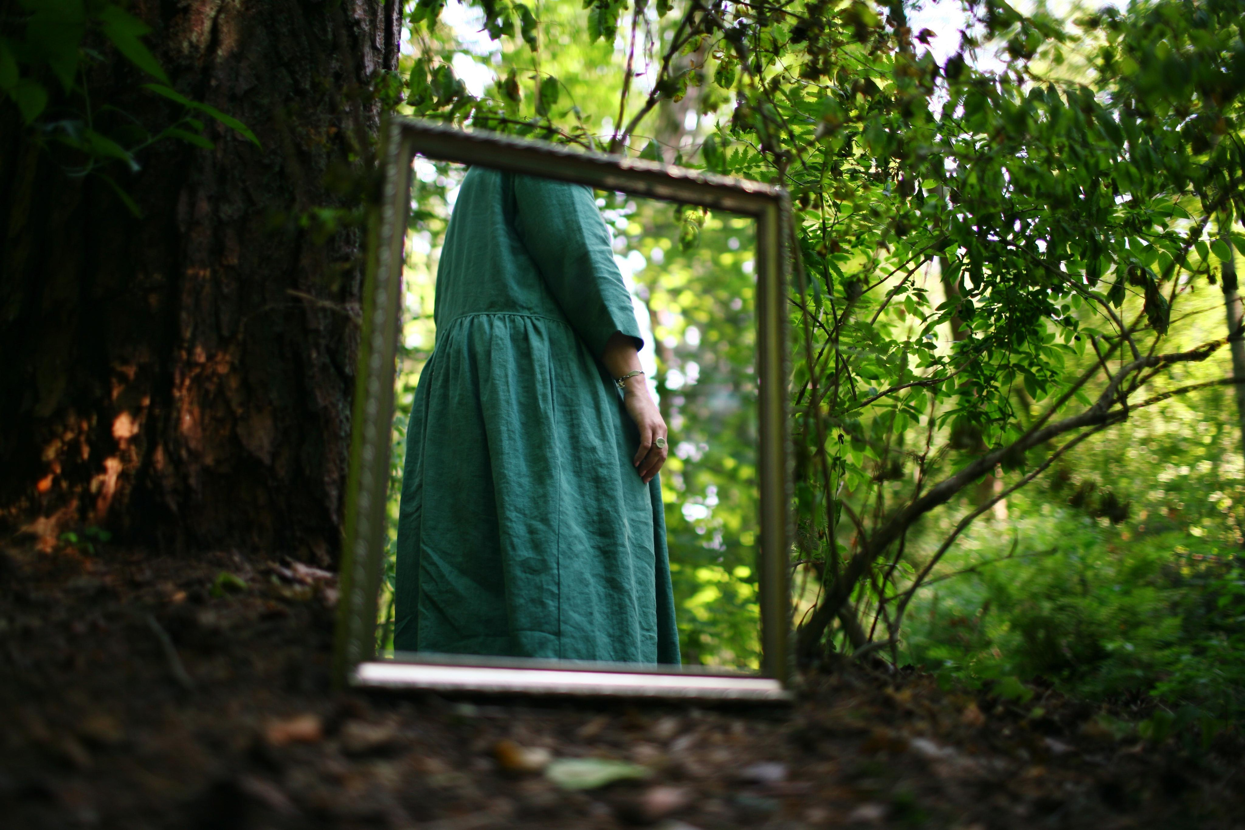 Anna, by herself. Woods and a little bit fire. Victoria Dini. Art photography in London / Folkestone, UK