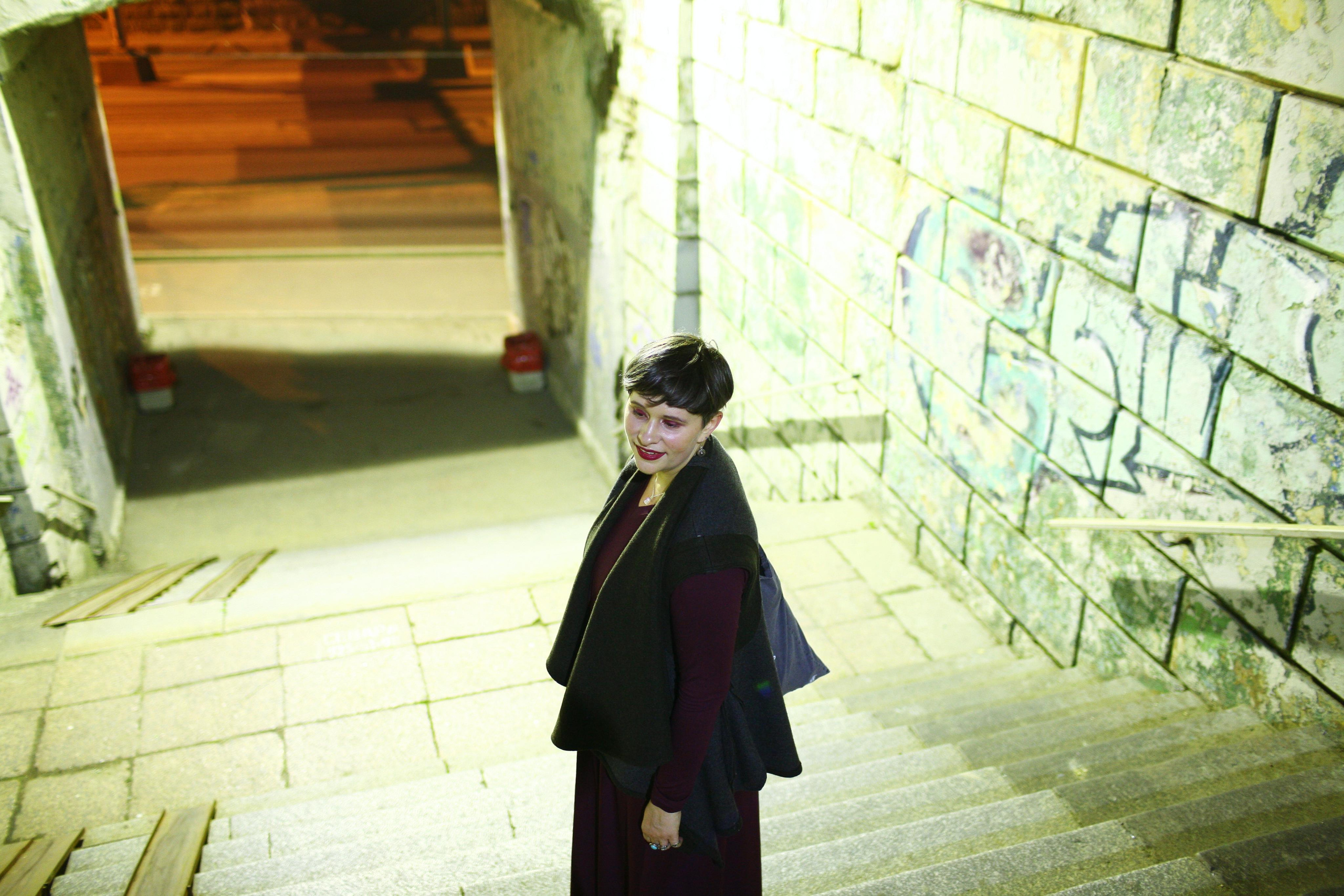 Anna and the fire. Victoria Dini. Art photography in London / Folkestone, UK