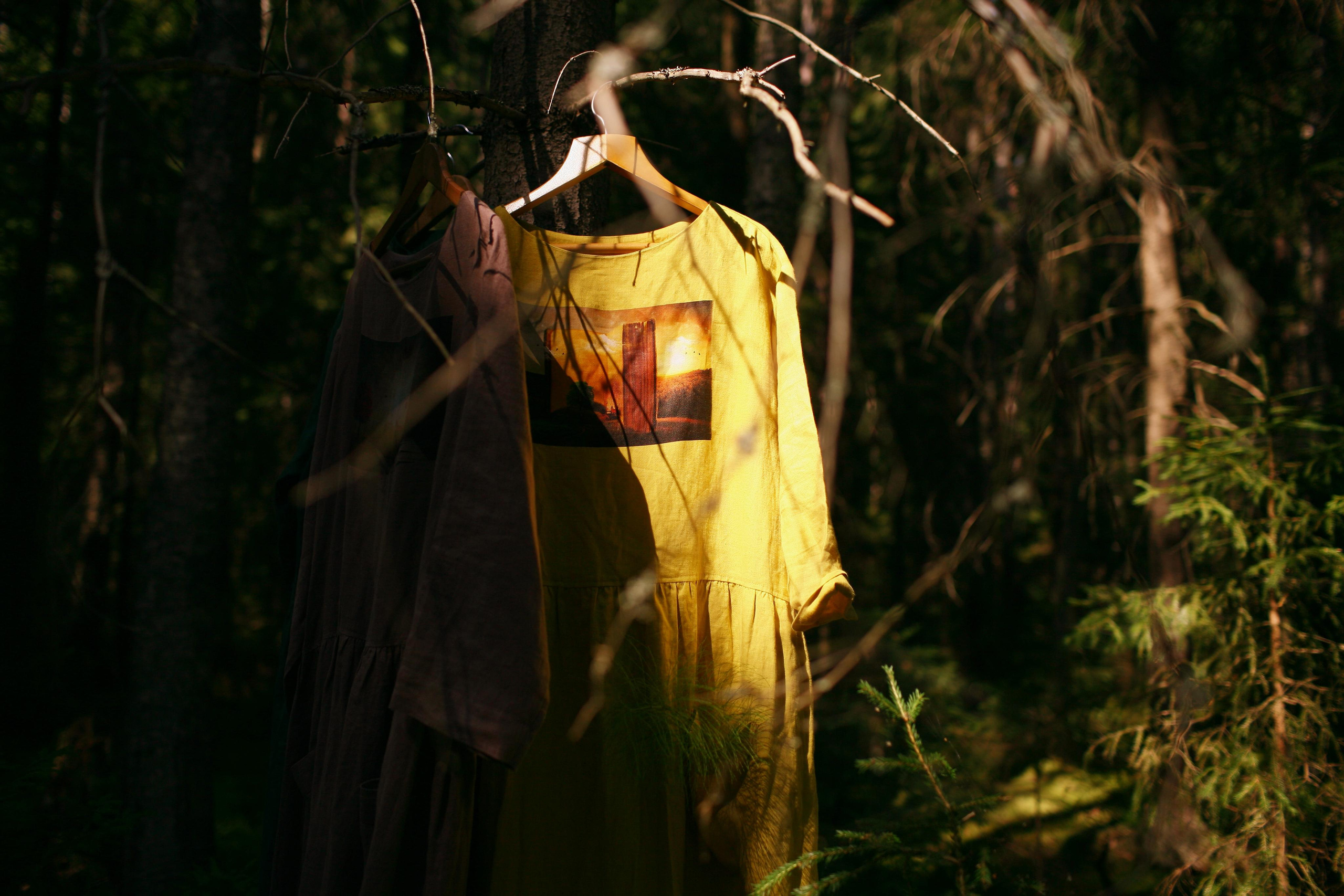 Anna, by herself. Woods and a little bit fire. Victoria Dini. Art photography in London / Folkestone, UK