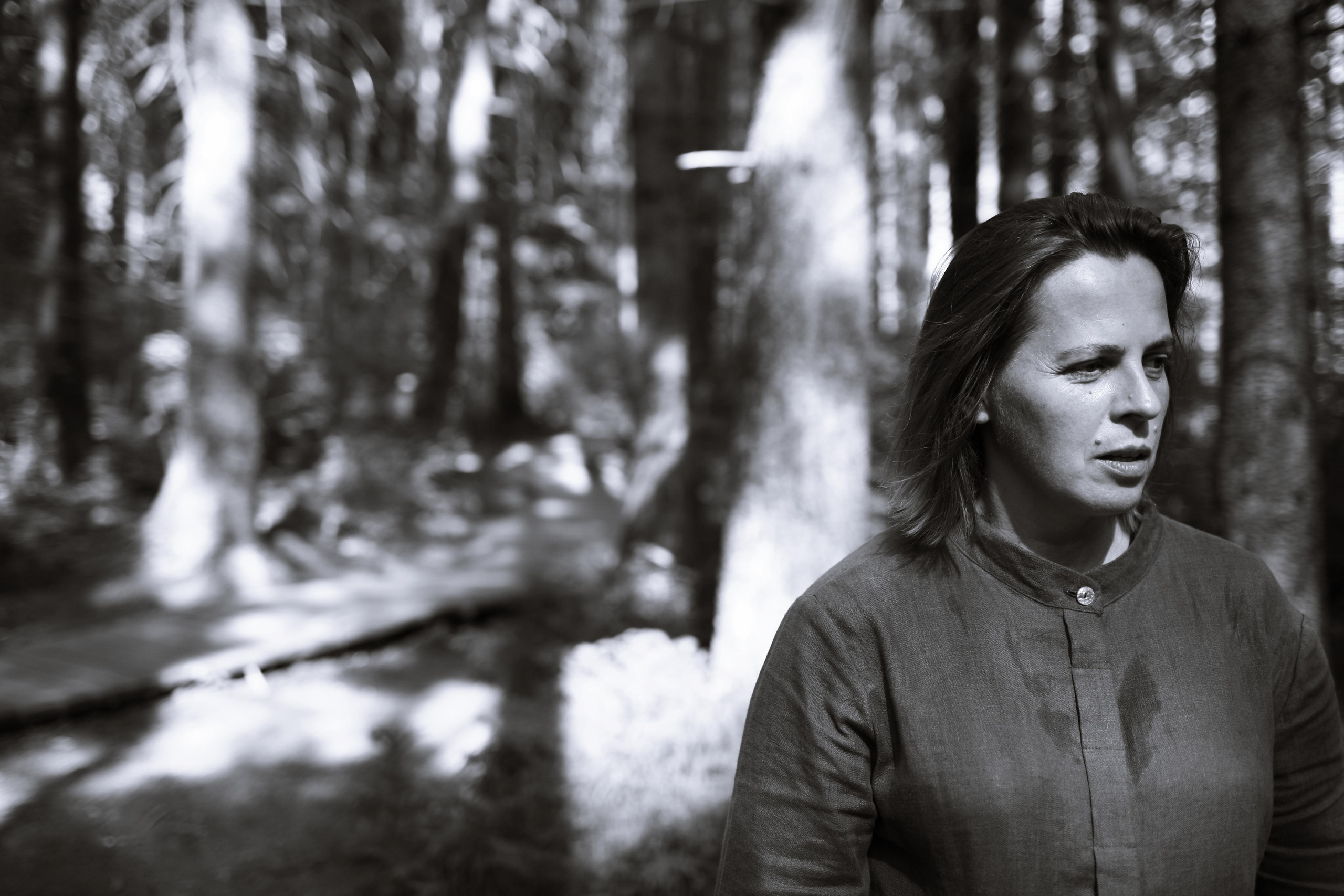 Anna, by herself. Woods and a little bit fire. Victoria Dini. Art photography in London / Folkestone, UK