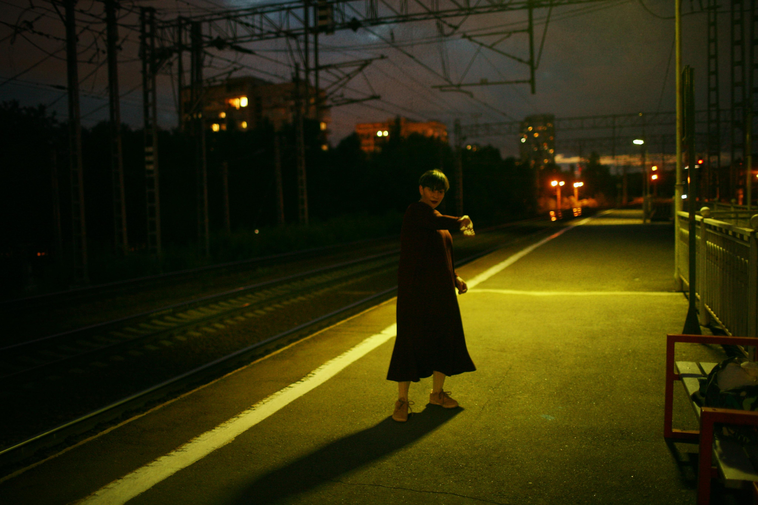 Anna and the fire. Victoria Dini. Art photography in London / Folkestone, UK