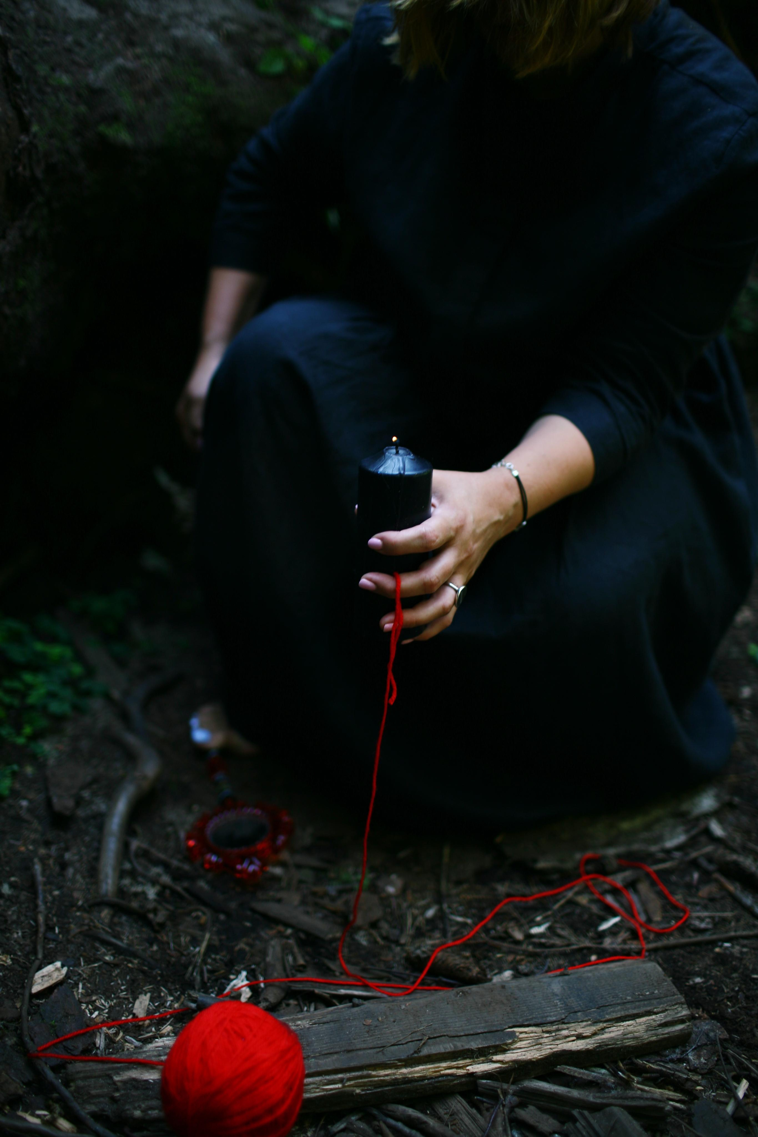 Anna, by herself. Woods and a little bit fire. Victoria Dini. Art photography in London / Folkestone, UK