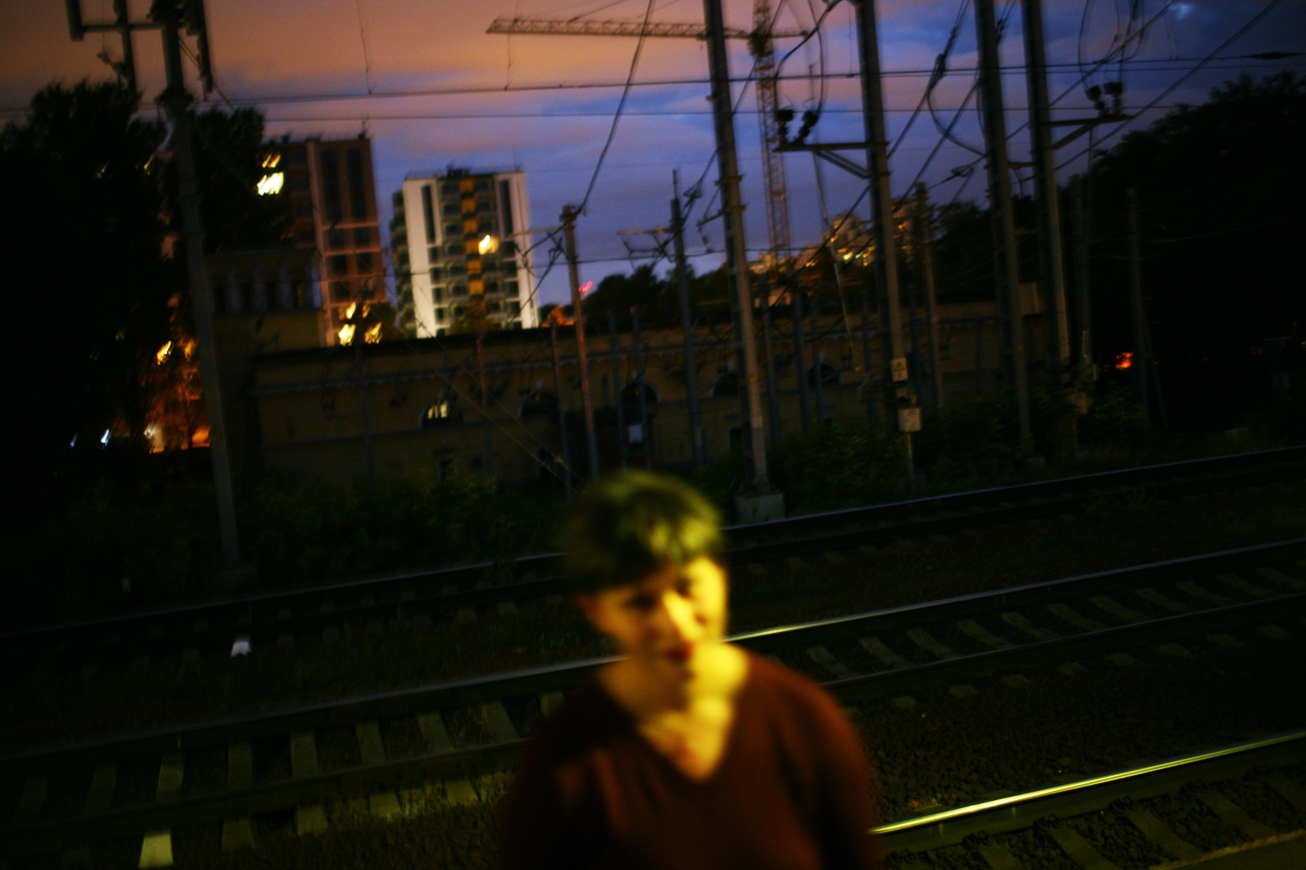 Anna and the fire. Victoria Dini. Art photography in London / Folkestone, UK