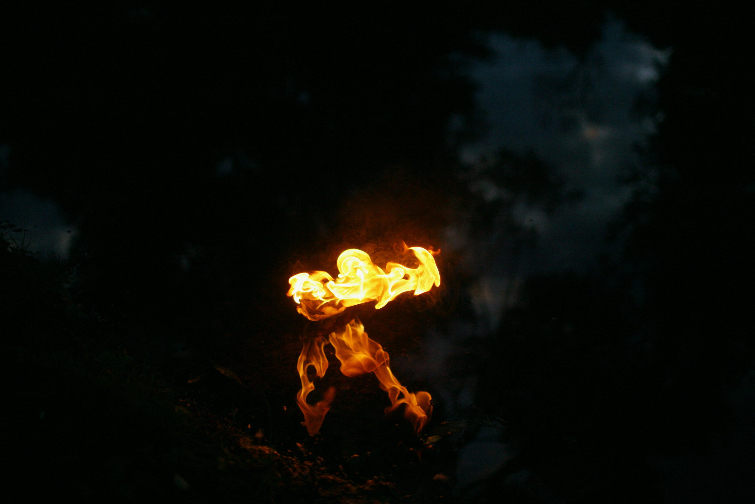 Anna and the fire. Victoria Dini. Art photography in London / Folkestone, UK