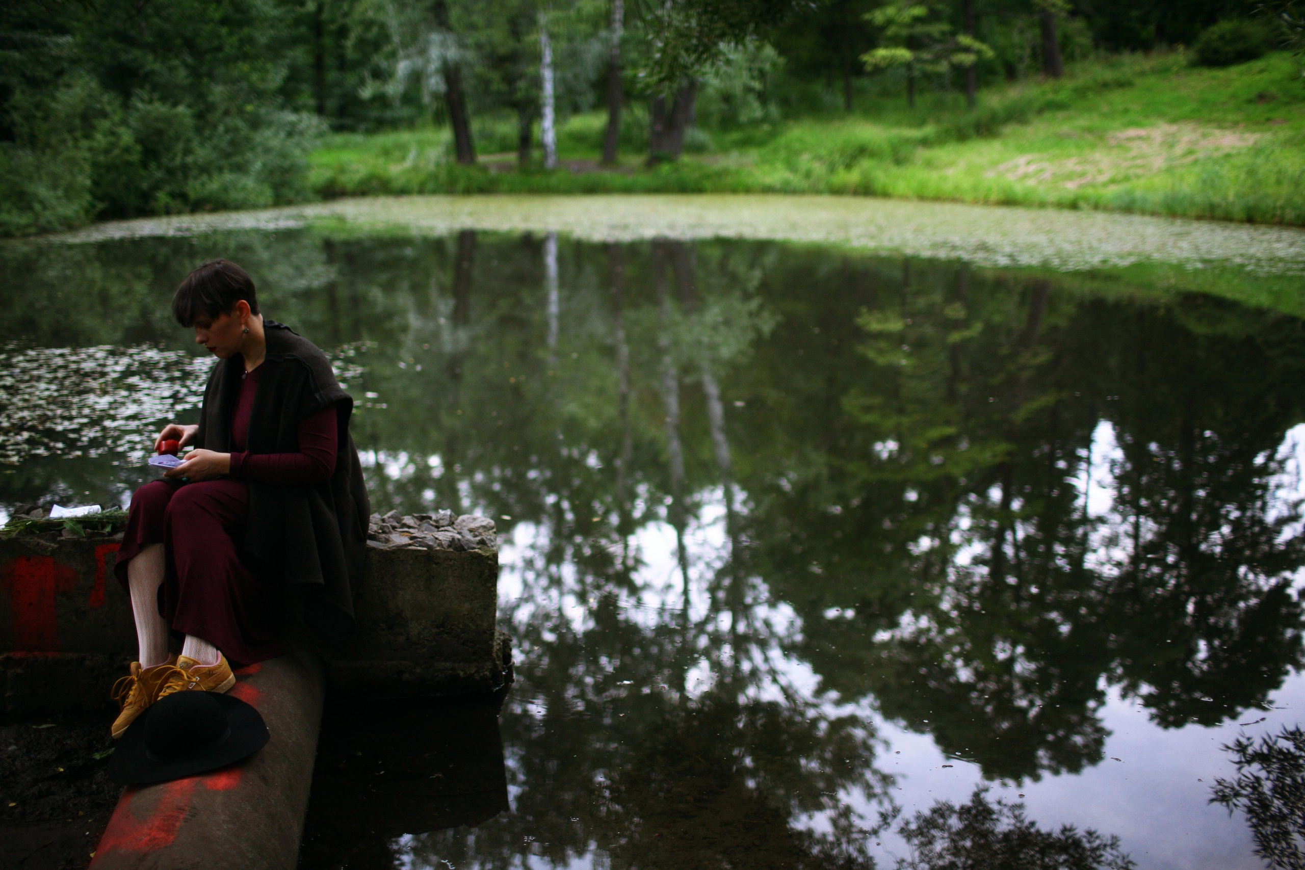 Anna and the fire. Victoria Dini. Art photography in London / Folkestone, UK