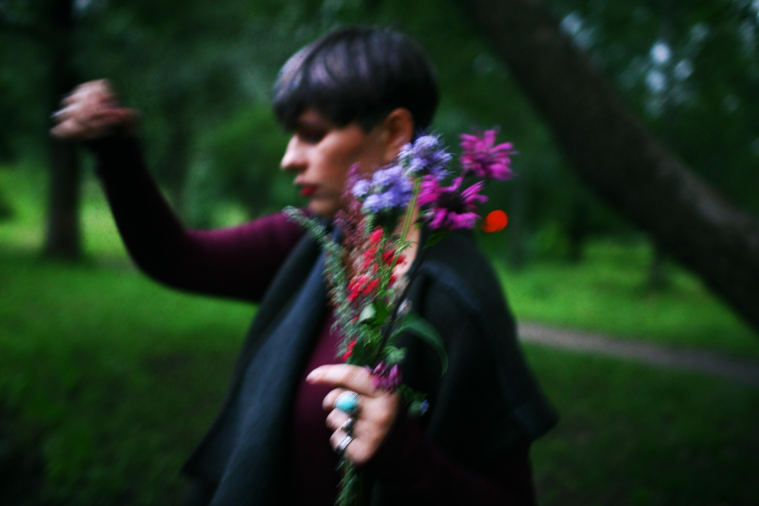 Anna and the fire. Victoria Dini. Art photography in London / Folkestone, UK