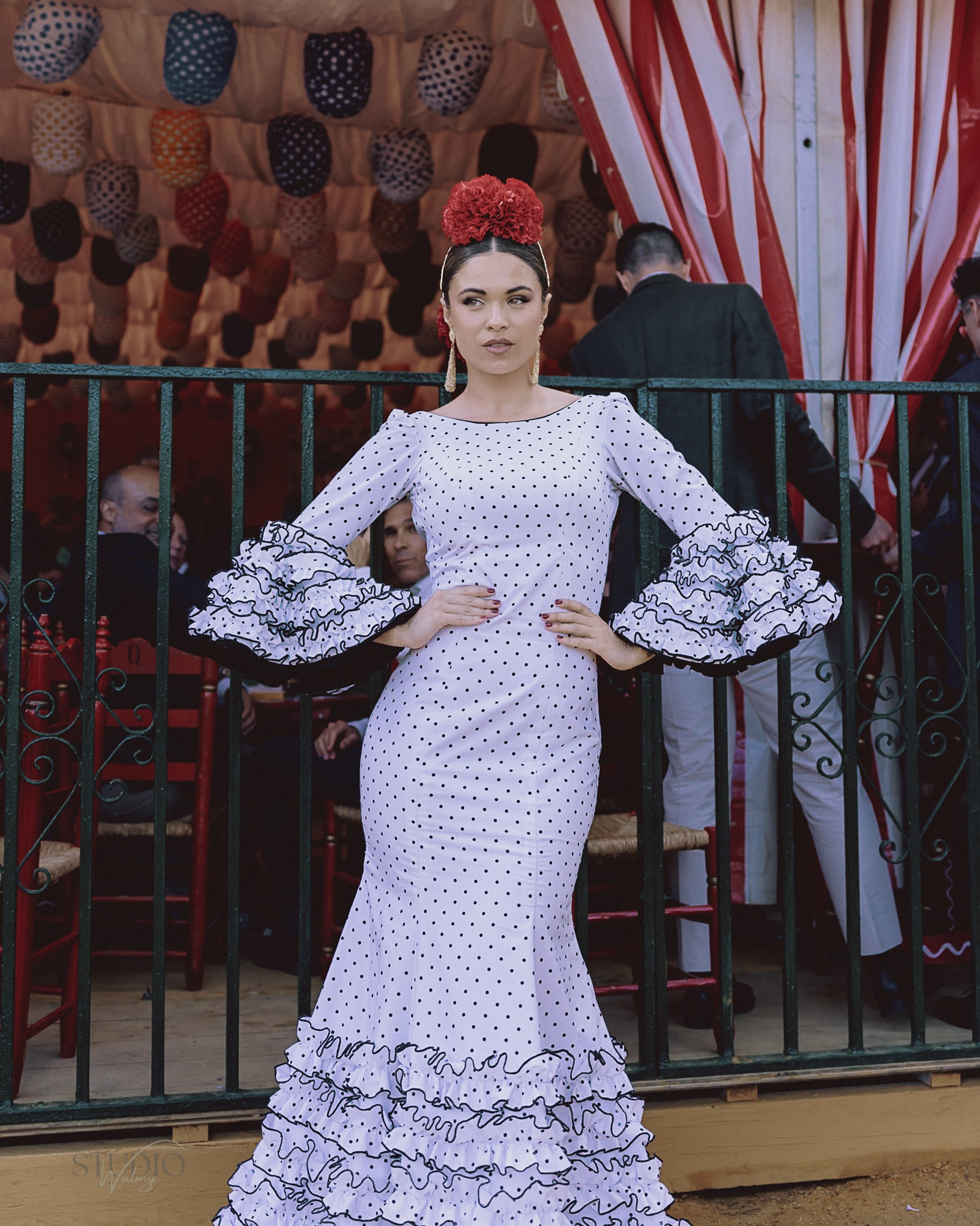 Sesión de fotos en feria de Abril de Sevilla. Inicio