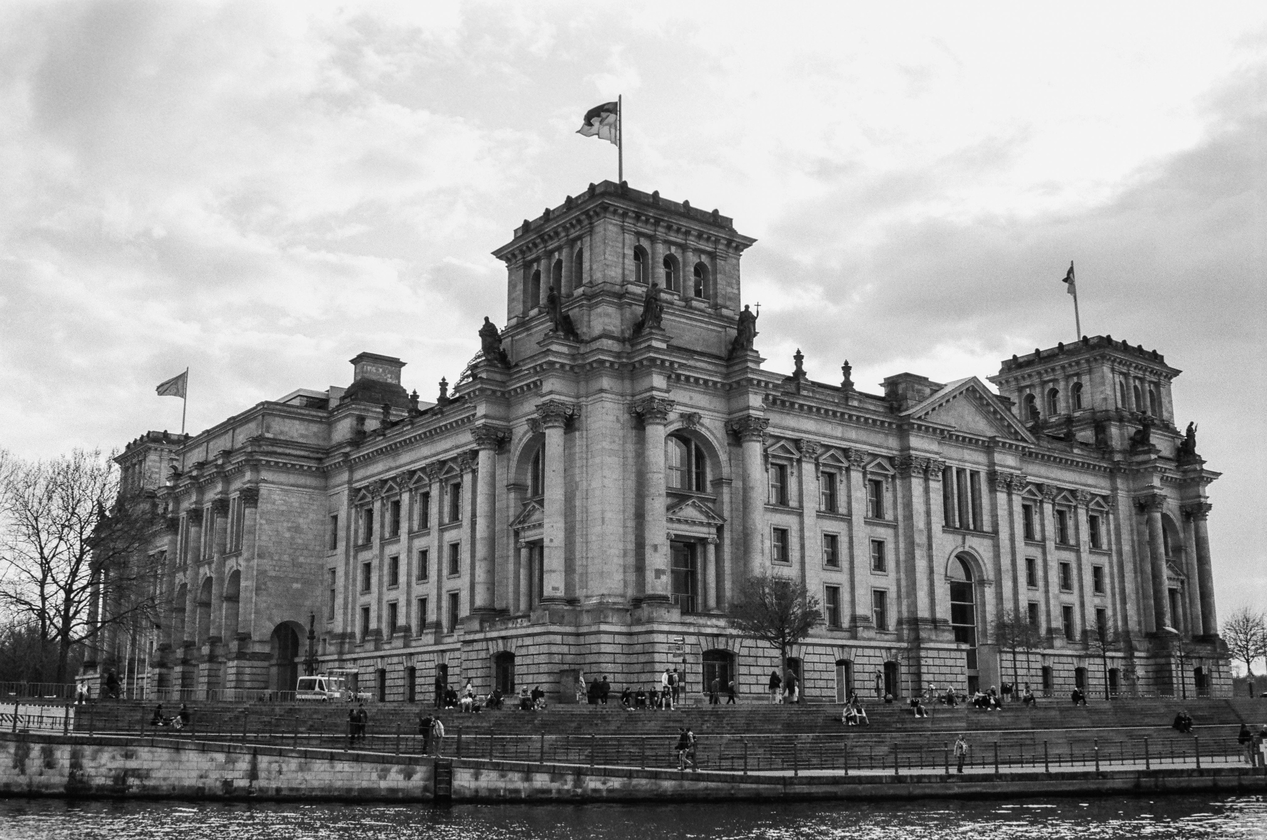 The Streets of Berlin in B&W