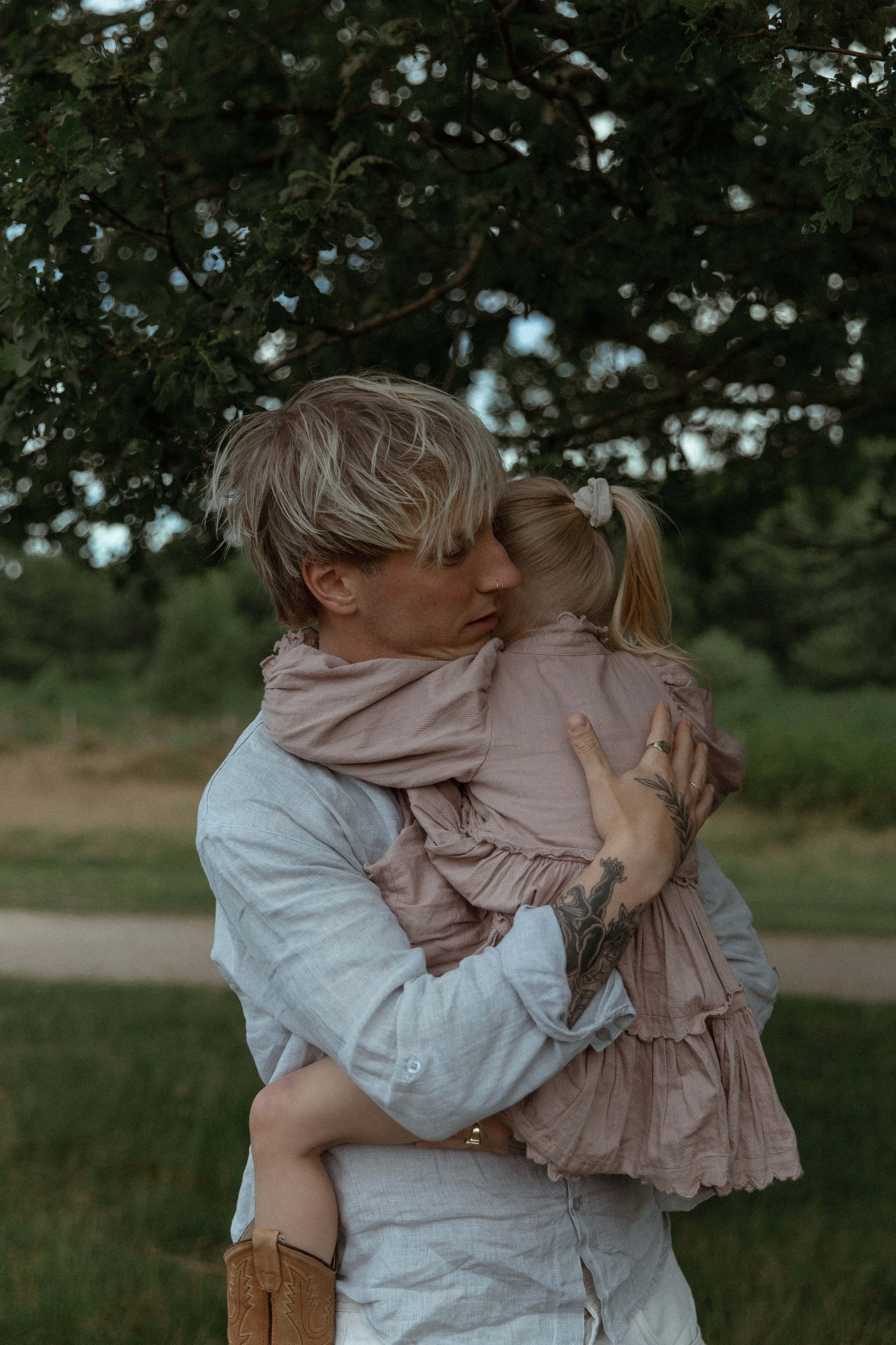 Family hugs. True self