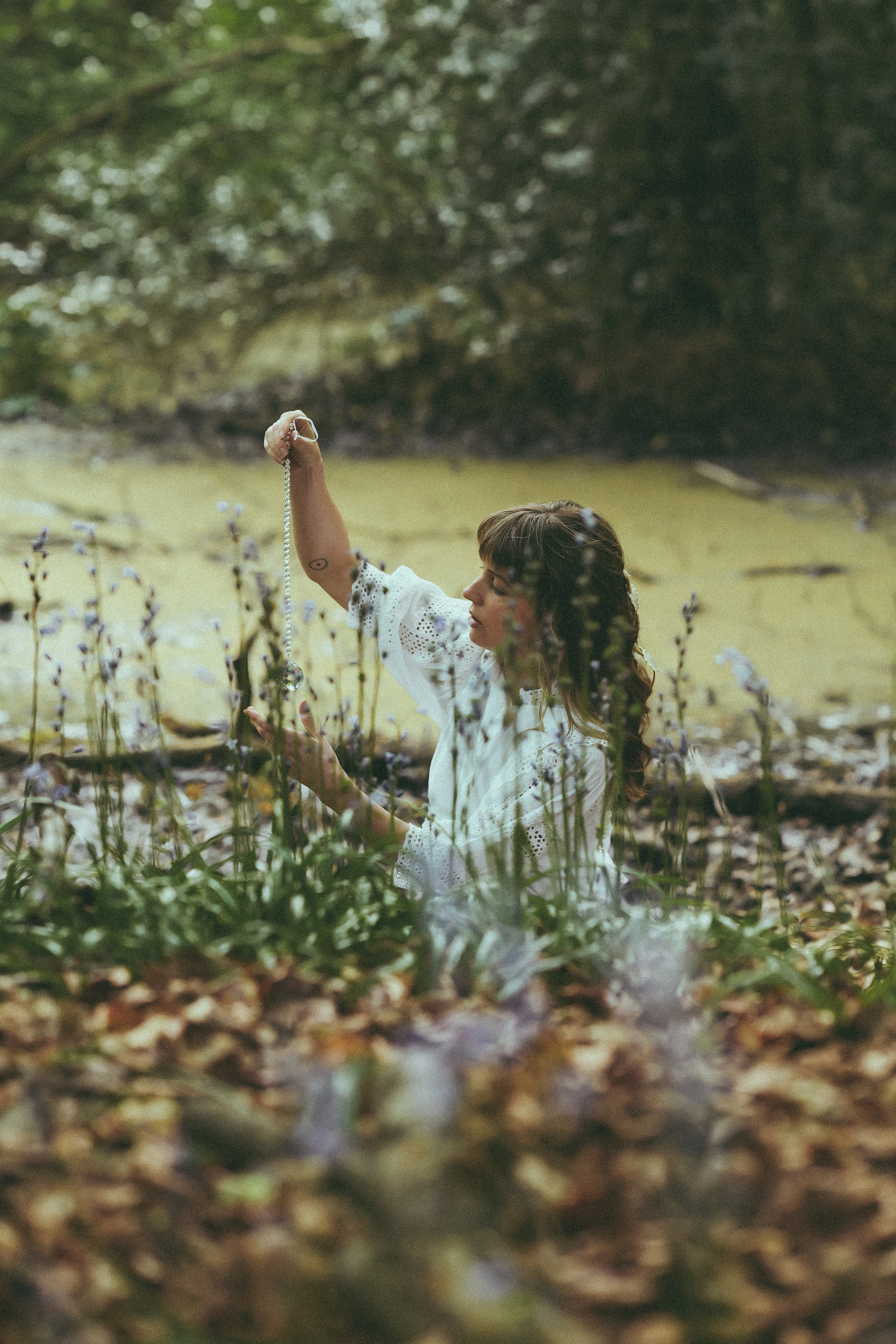Girl in the woods, creative photo shoot