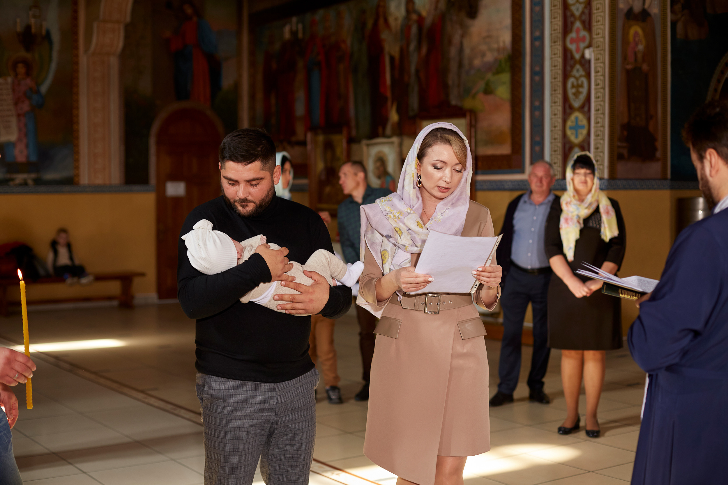 Крещение Валерии. Дмитрий и Каролина Тофан