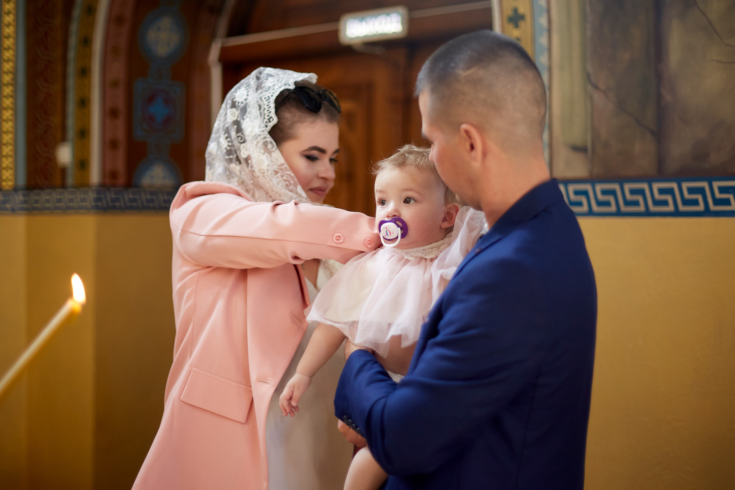 Крещение Александры. Дмитрий и Каролина Тофан