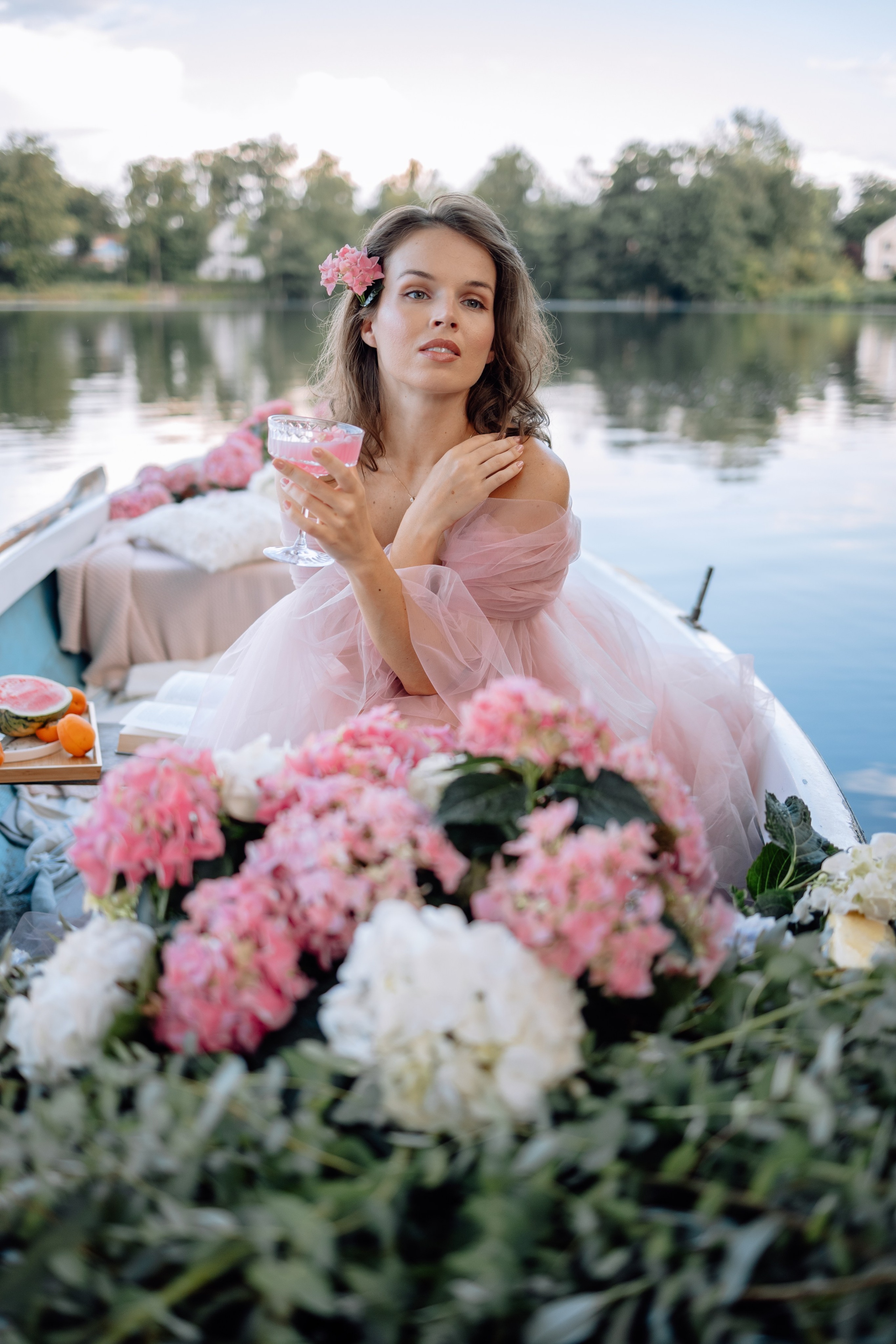Das Boot mit Blumen. Hochzeitsfotograf München Taufe Familienfotograf Tanja Mauke