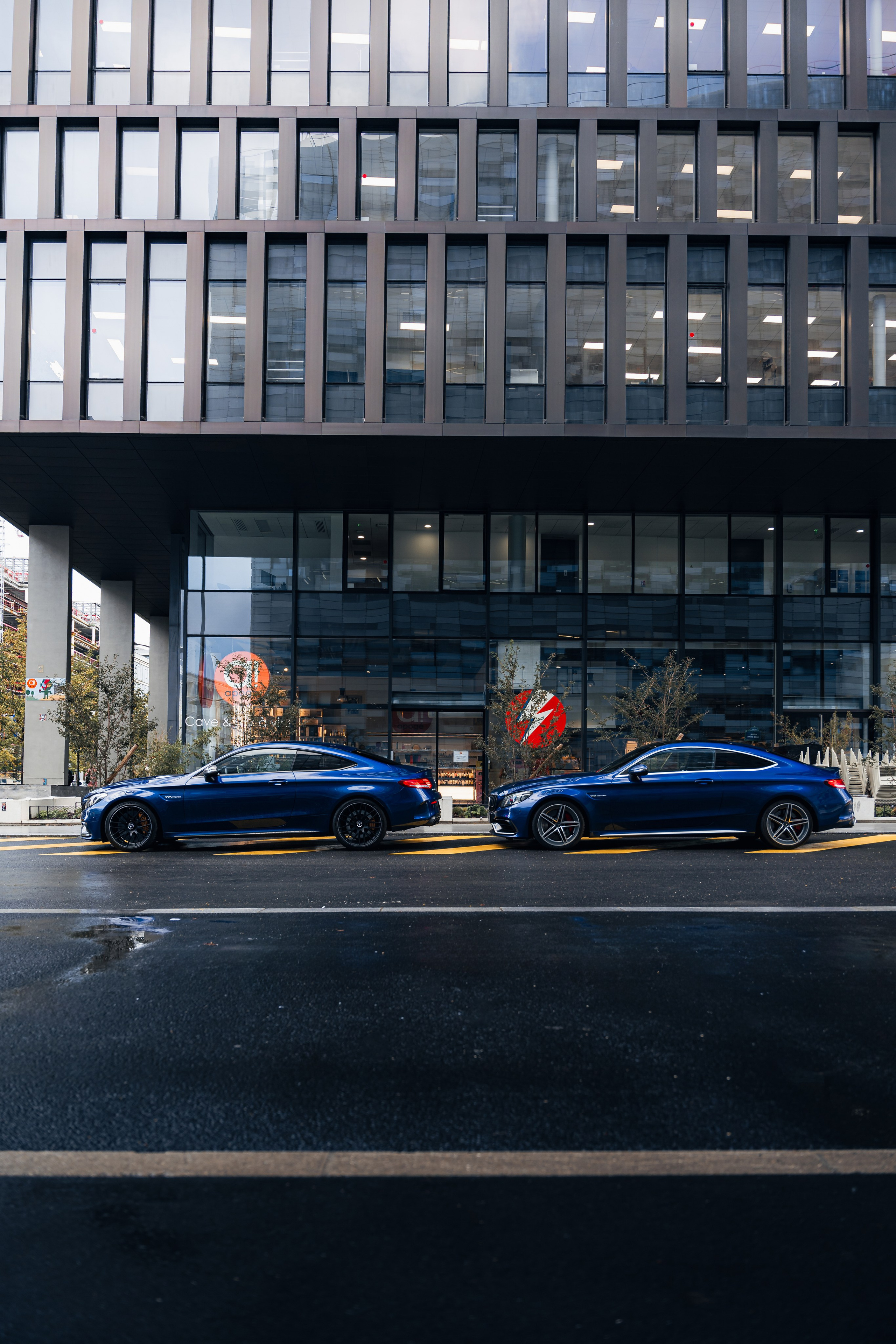 Mercedes-Benz C63s AMG. Photographe de voitures à Paris — Vitalii Motruk