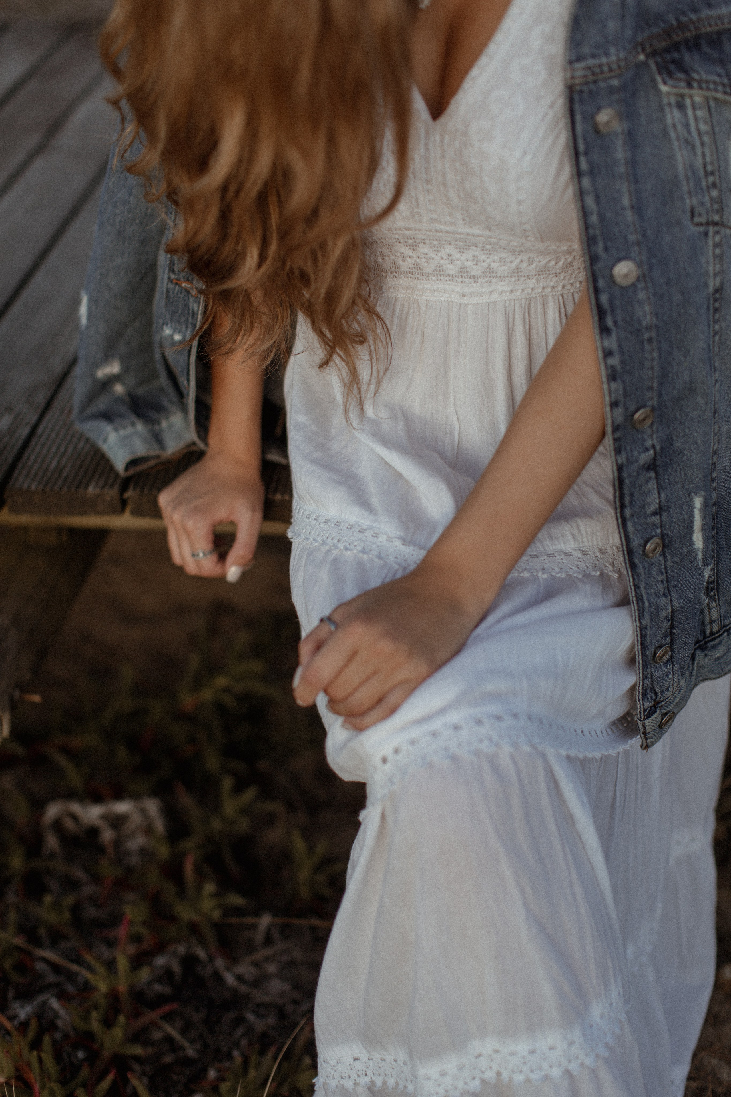 Sunset on the beach. True self