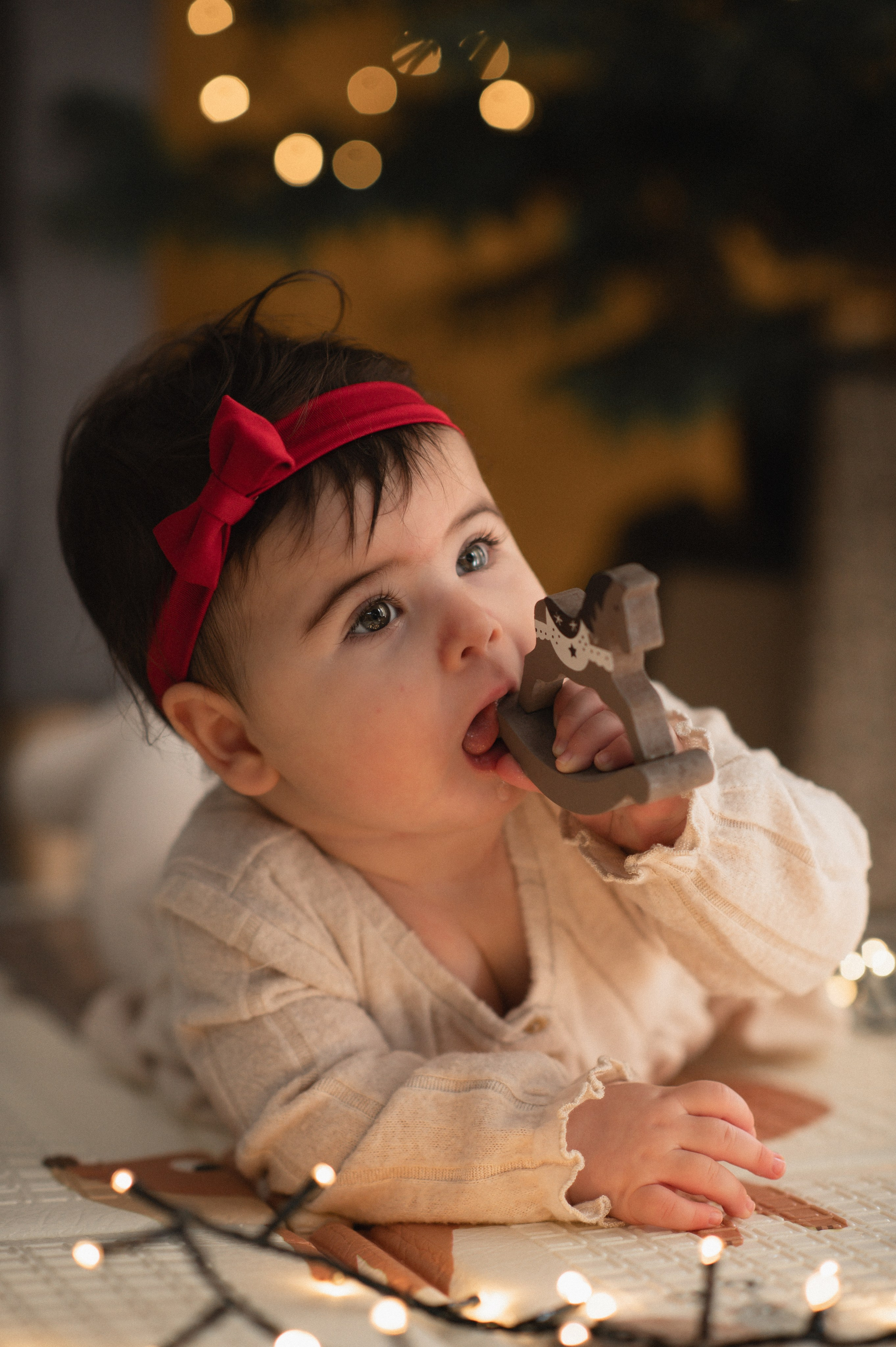 First Christmas. Family, children, portrait, and event photography in Thessaloniki
