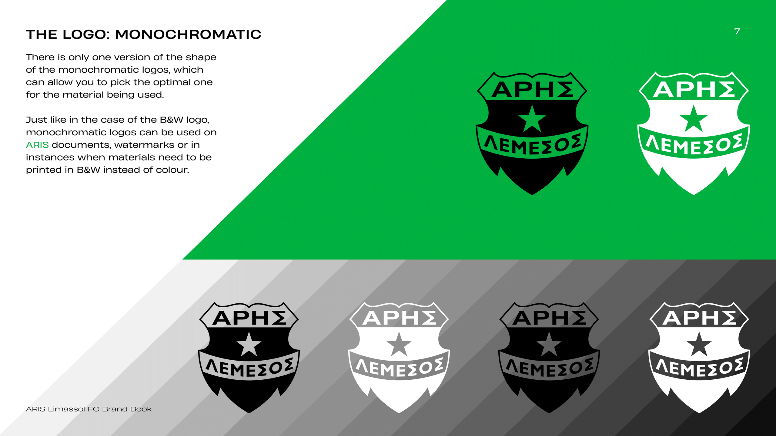 [Brand Book Designer, Identity Shaping] — Football Club — Aris. Tim Katerinko — Visual Storytelling for Brands, Culture & Events