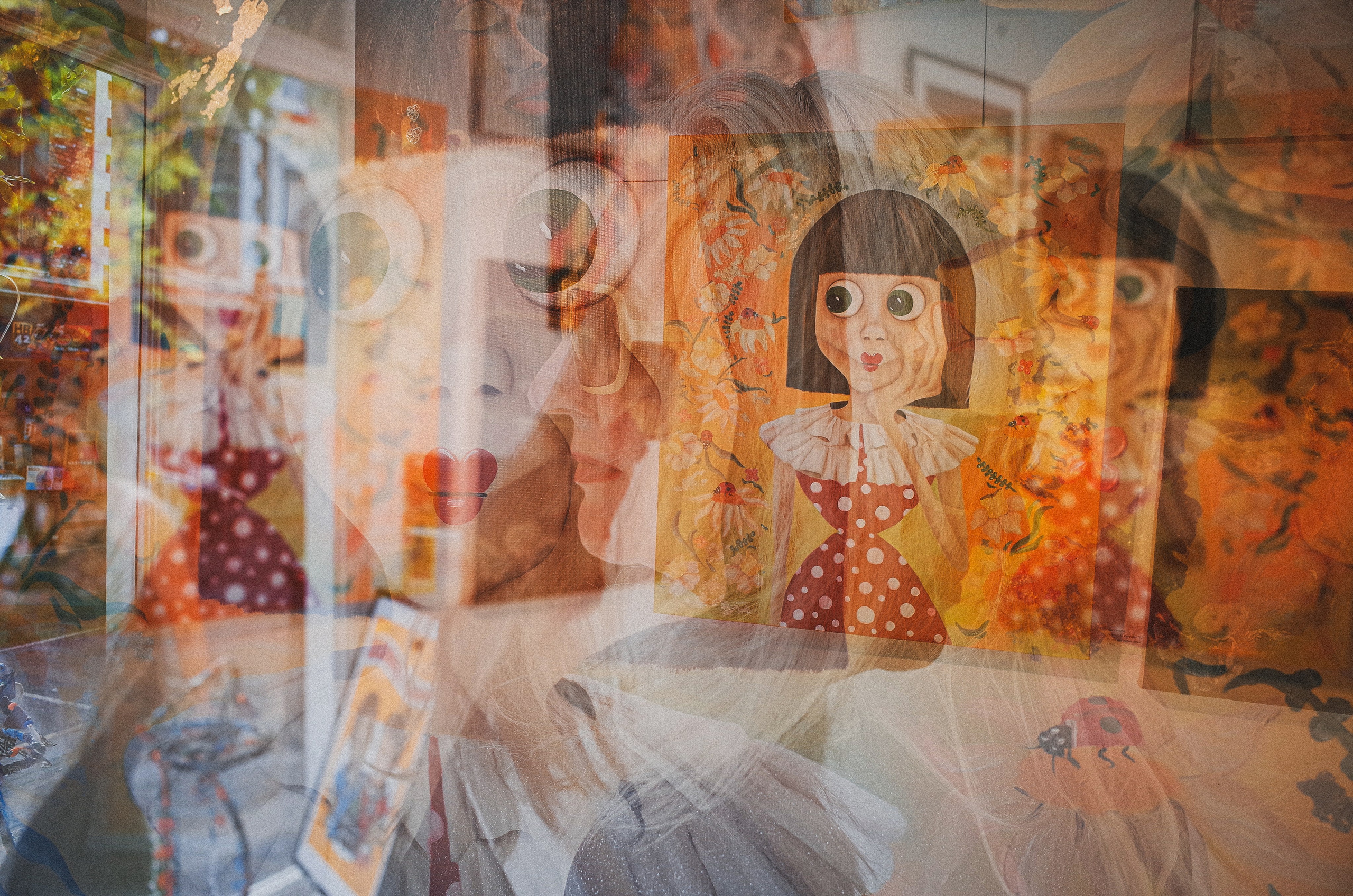 Art Touch performance. Victoria Dini. Art photography in London / Folkestone, UK