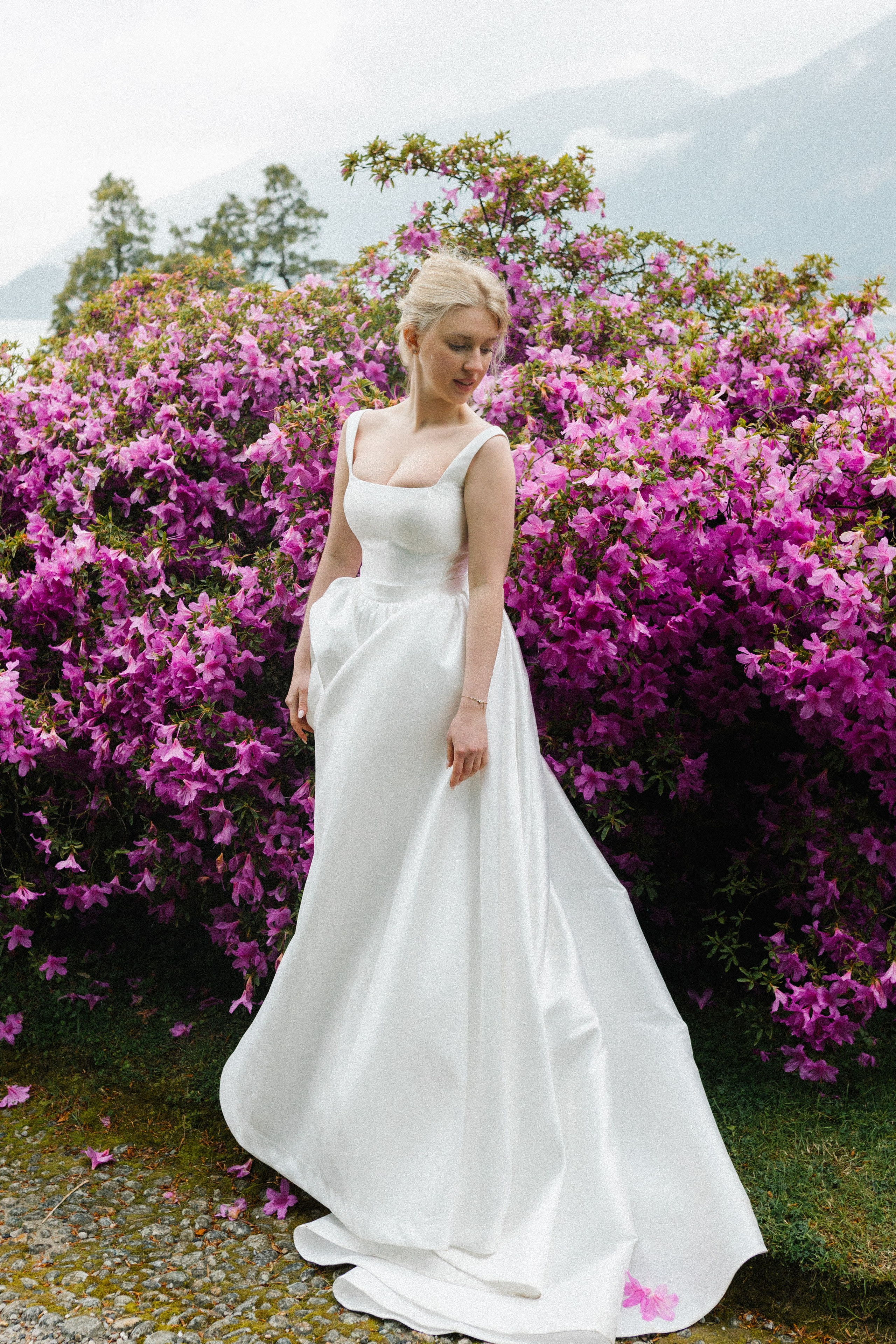 Rainy Day Wedding on Lake Como | Villa Serbelloni & Boat Photography. Photographer in Italy Anna Linnik