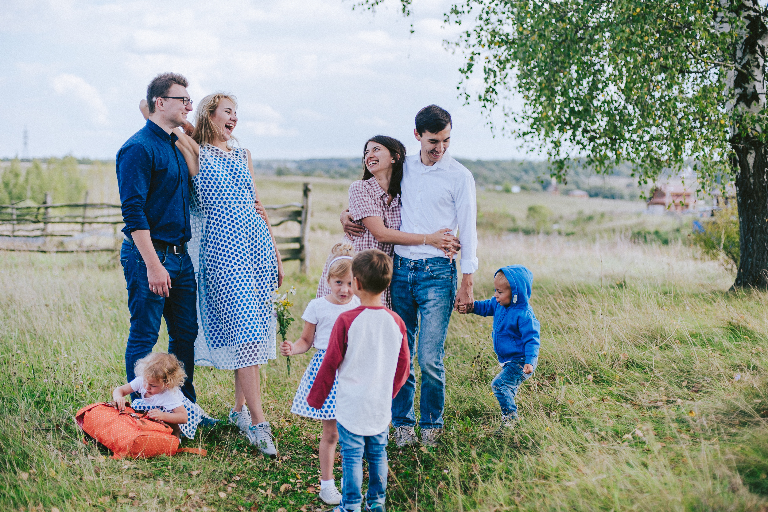 В большой семье. Ksenia Marchand/ Lifestyle фотограф в Париже