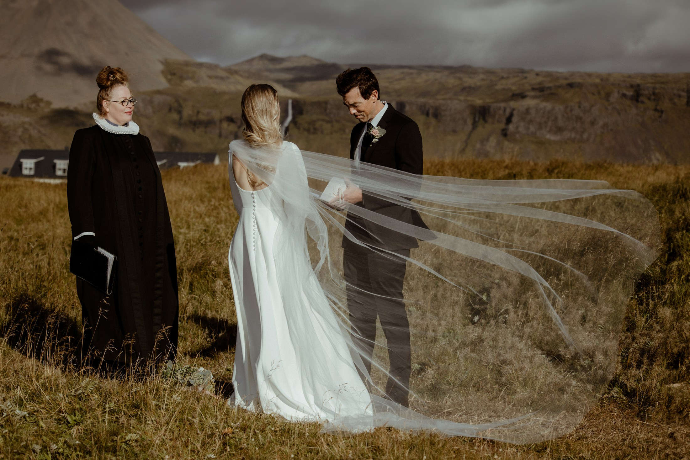 Iceland elopement at Budir Black Church | Snæfellsnes wedding by Iceland elopement photographer & videographer. Iceland elopement photographer & videographer
