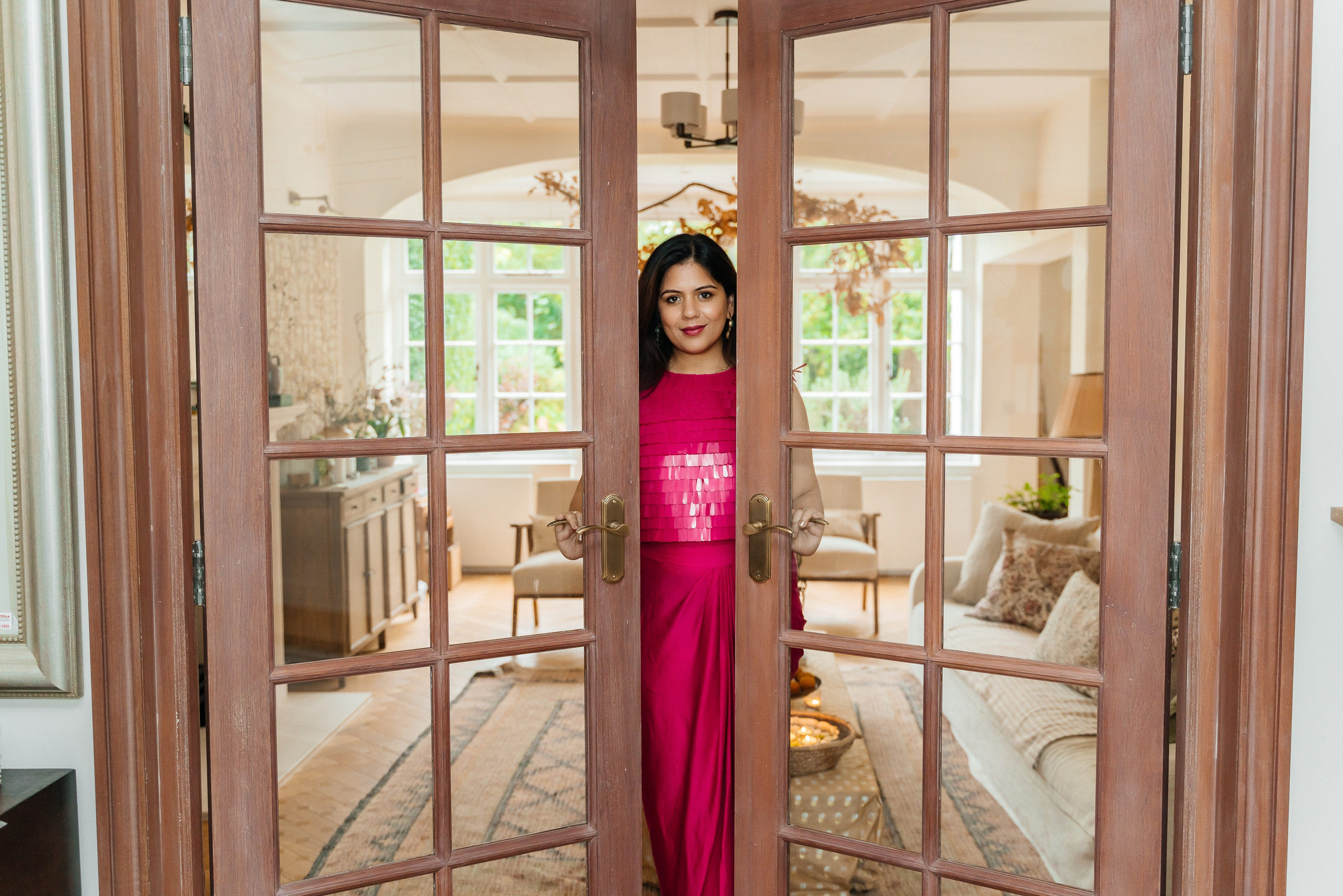 A photo shoot in a house in London