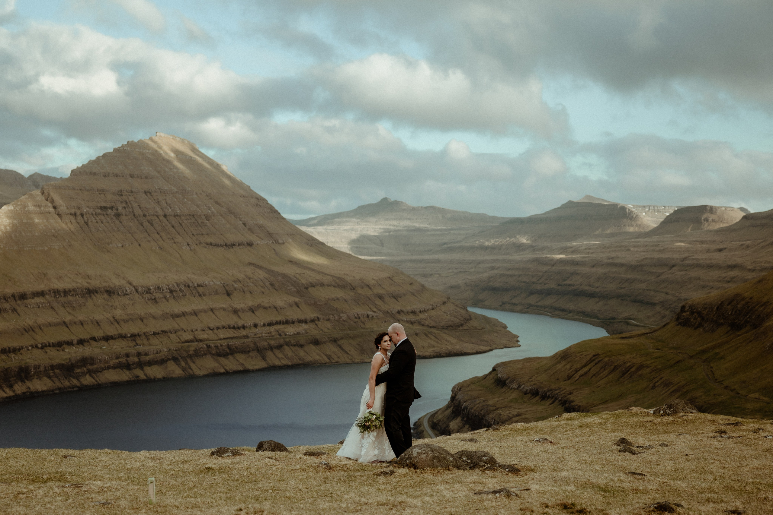 Elope at Faroe islands to celebrate 10 years anniversary. Iceland elopement photo and video | Nikolaichik Photo