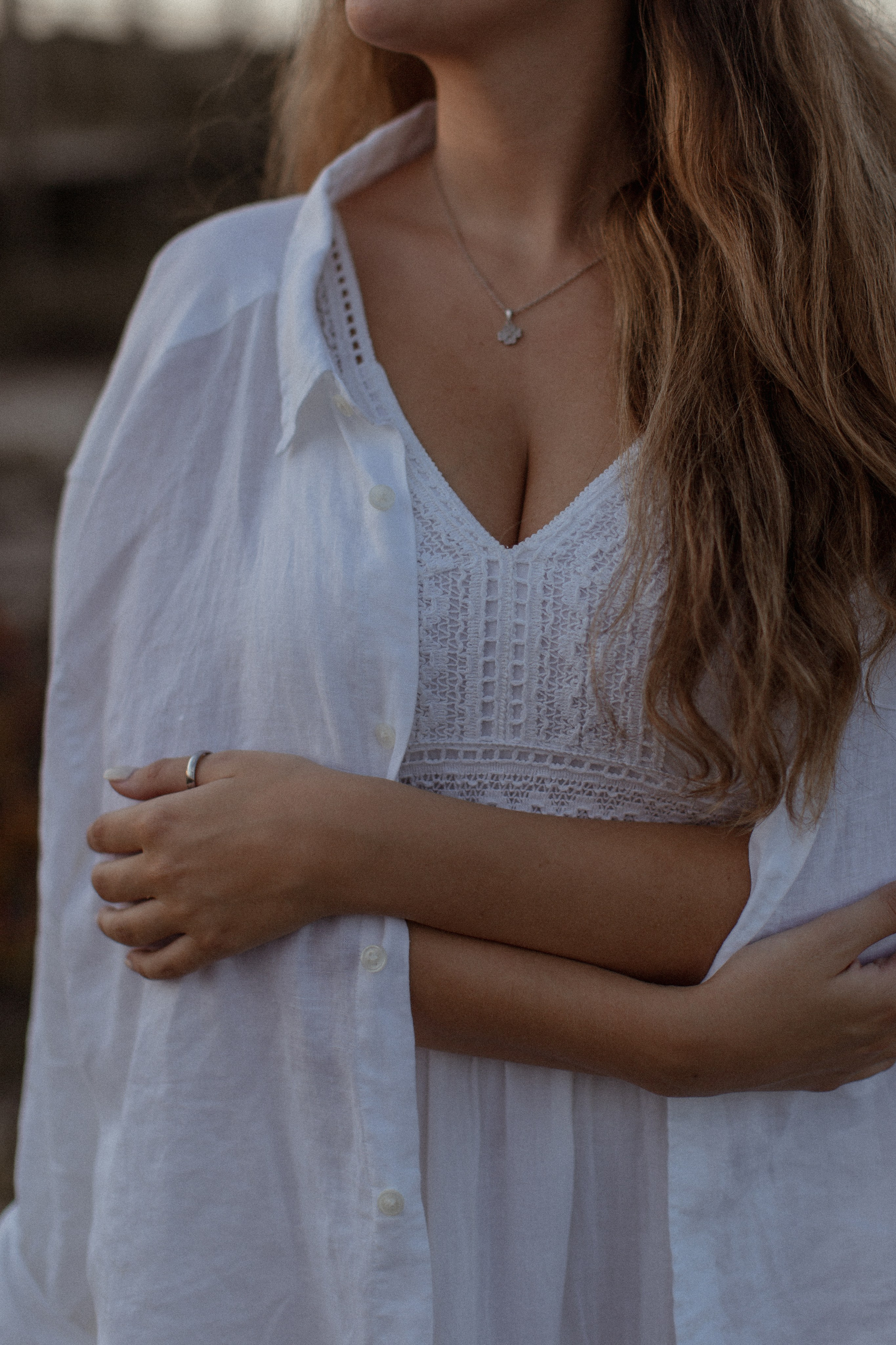 Sunset on the beach. True self