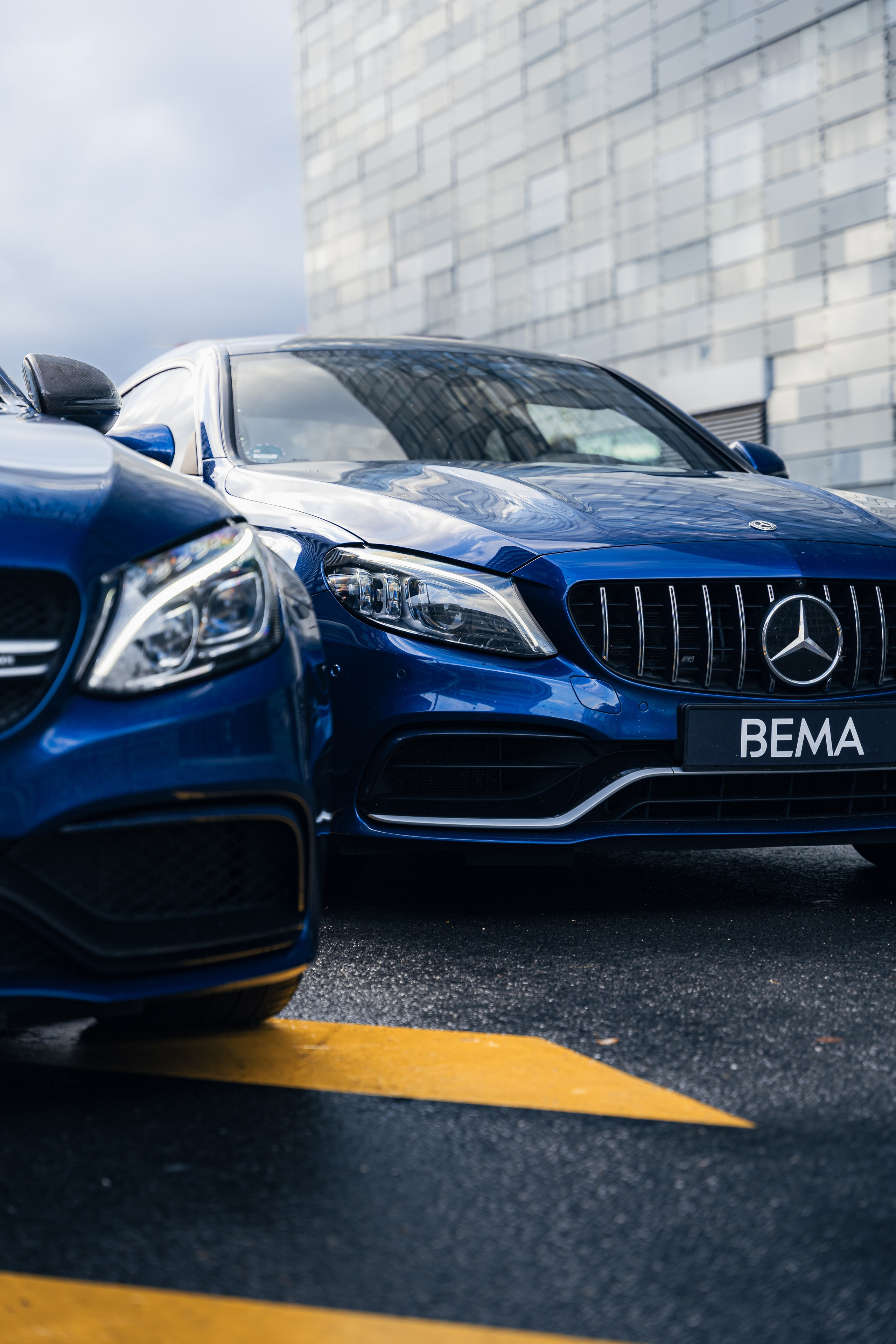 Mercedes-Benz C63s AMG. Photographe de voitures à Paris — Vitalii Motruk