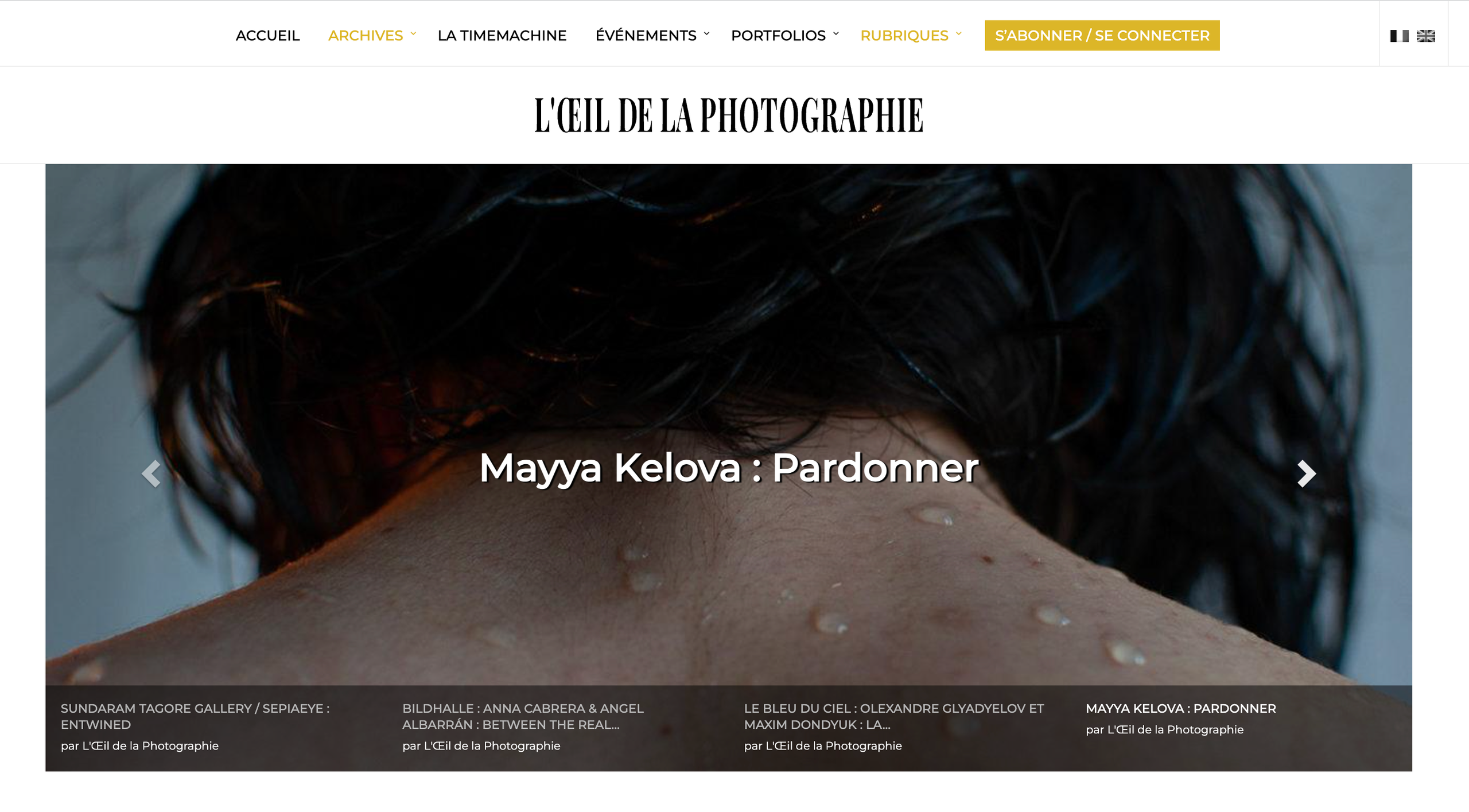 L'Œil de la Photographie Magazine: https://loeildelaphotographie.com/fr/mayya-kelova-pardonner/