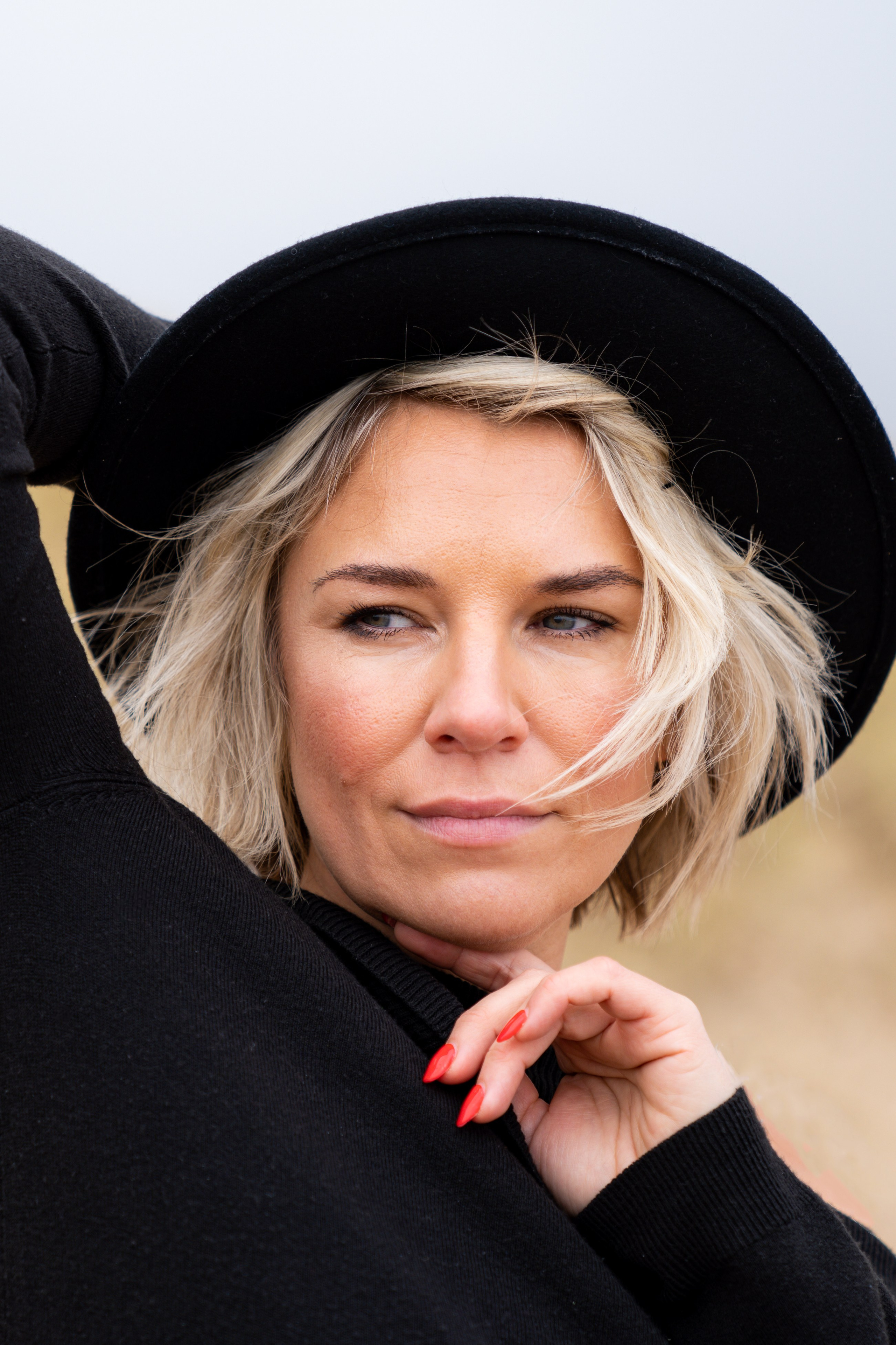 Headshots, portrait photography, seaside photo session, Seaton Sluice