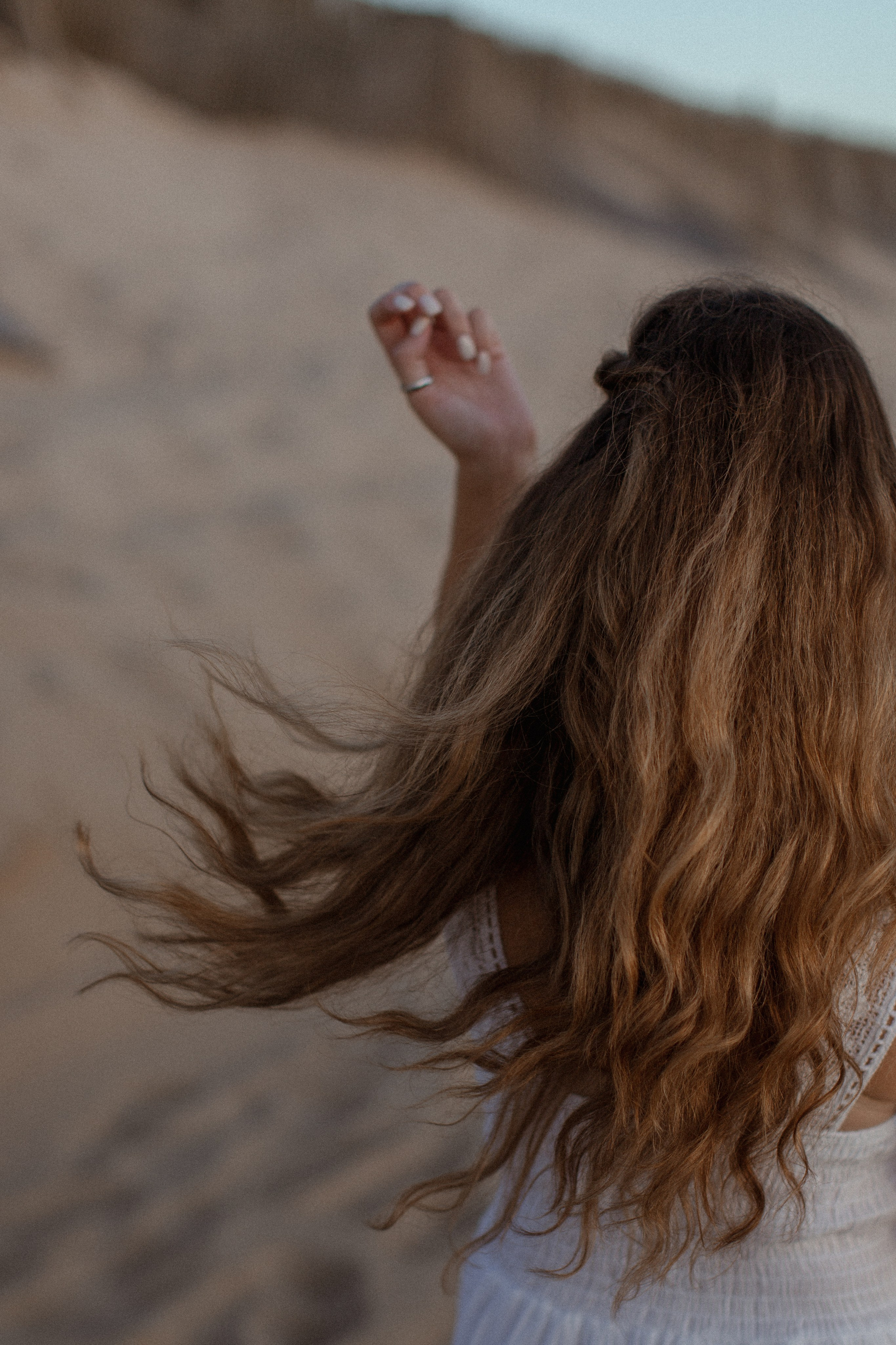 Sunset on the beach. True self