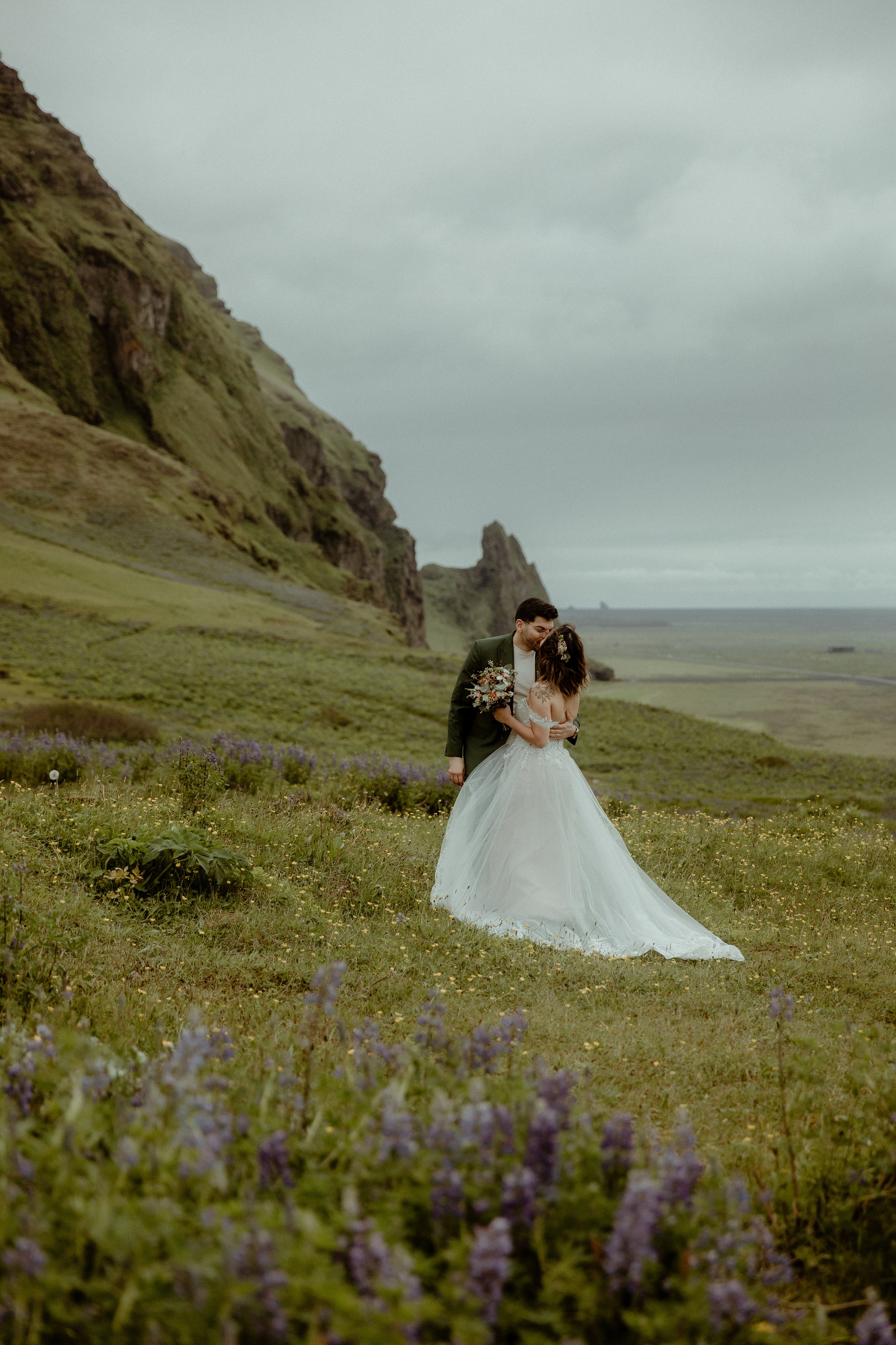 Elopement at Kvernufoss Waterfall. Iceland elopement photo and video | Nikolaichik Photo