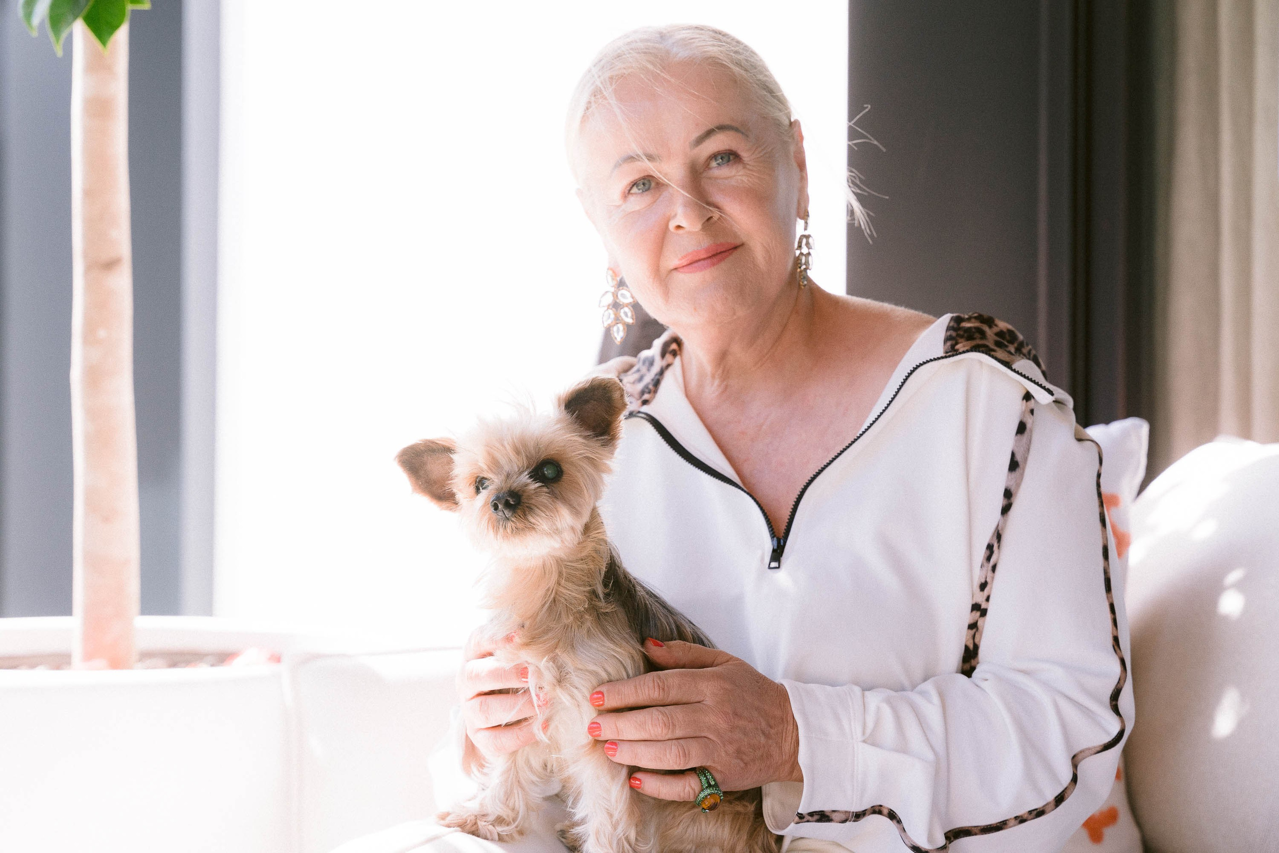Franziska and her Yorkshire Doggy. Mallorca Wedding, Corporate & Social Photographer