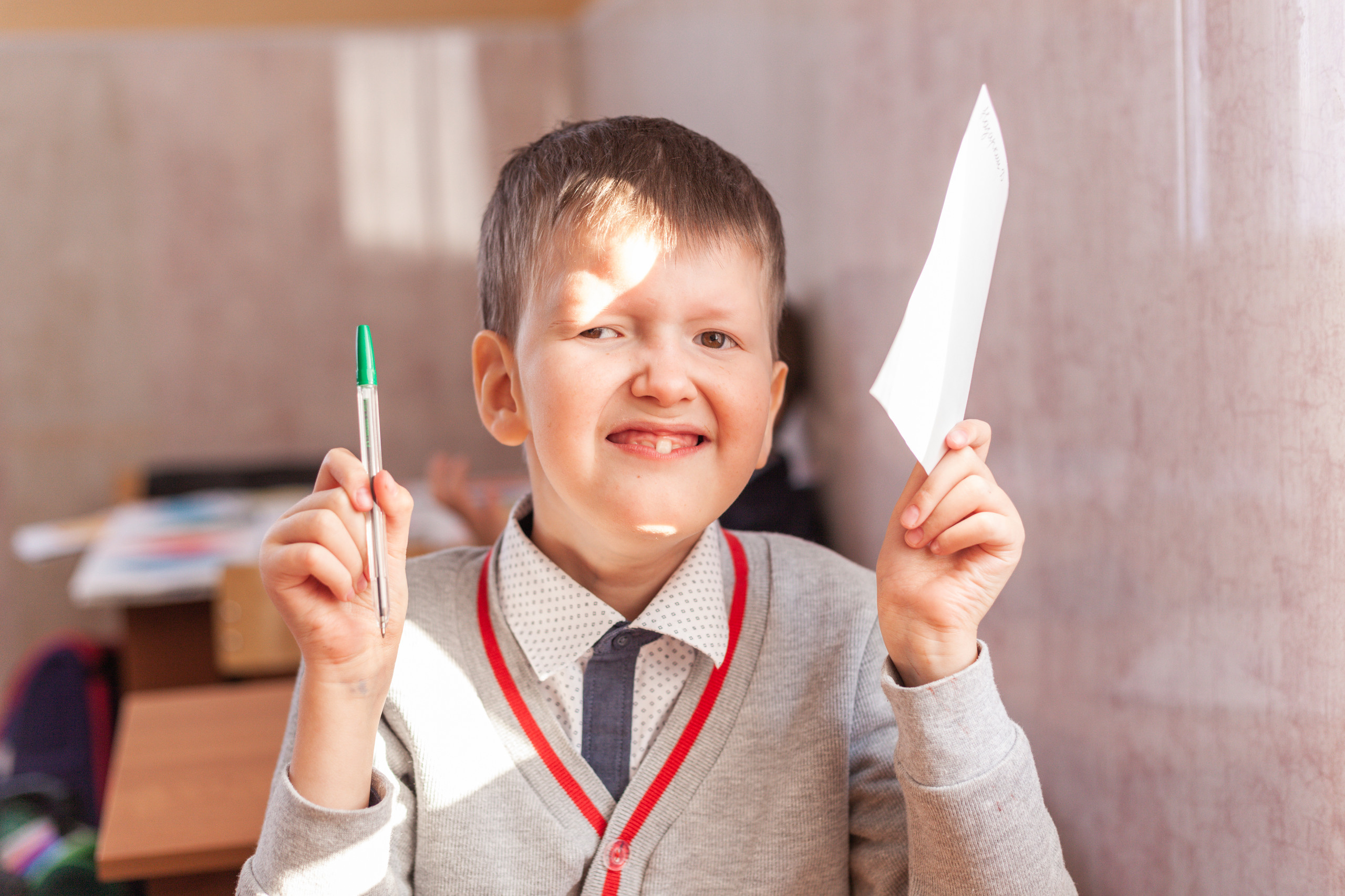 Letter to Santa Claus from children from boarding school. Photographer in England Ekaterina Romanova
