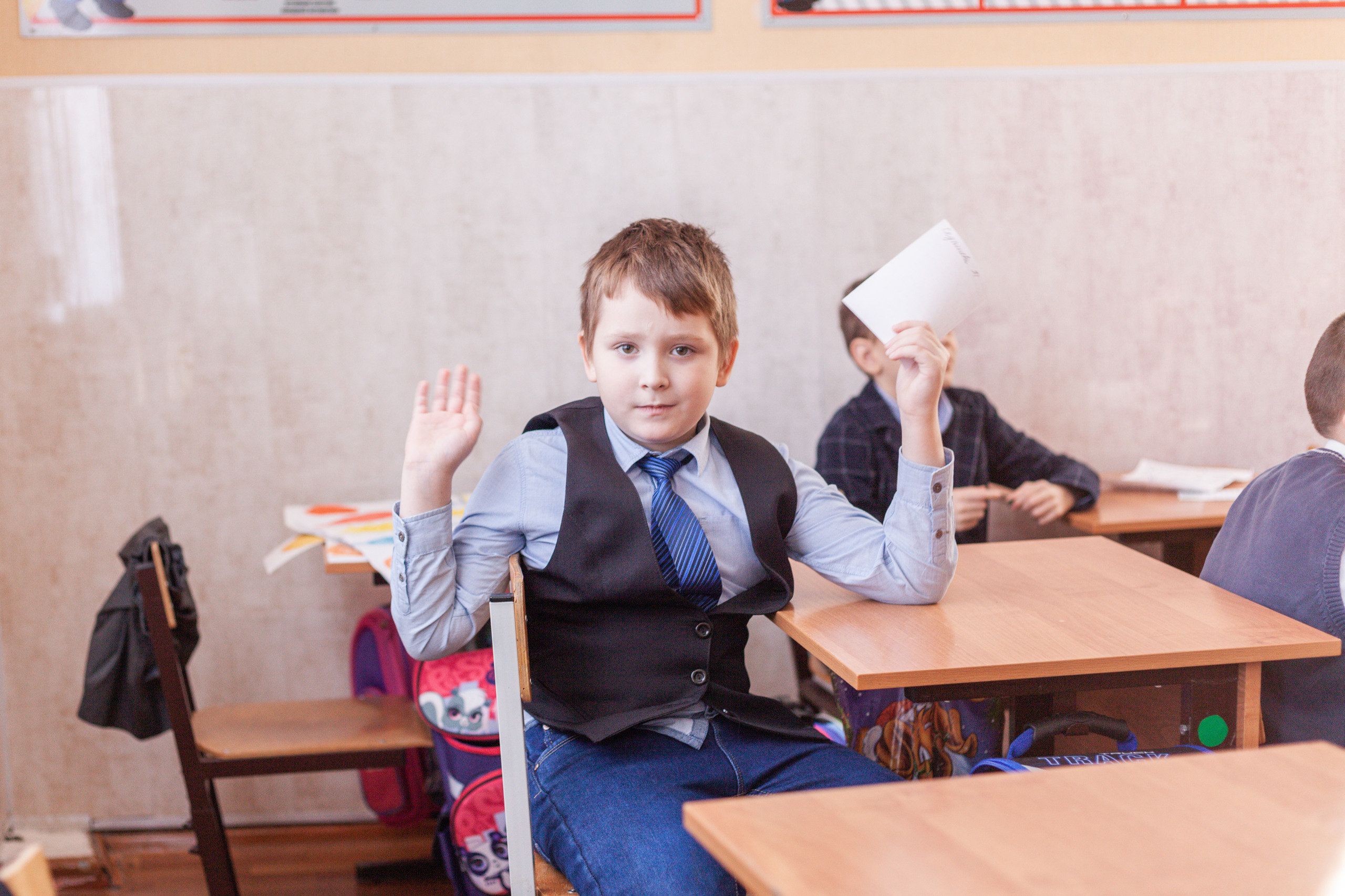 Letter to Santa Claus from children from boarding school. Photographer in England Ekaterina Romanova