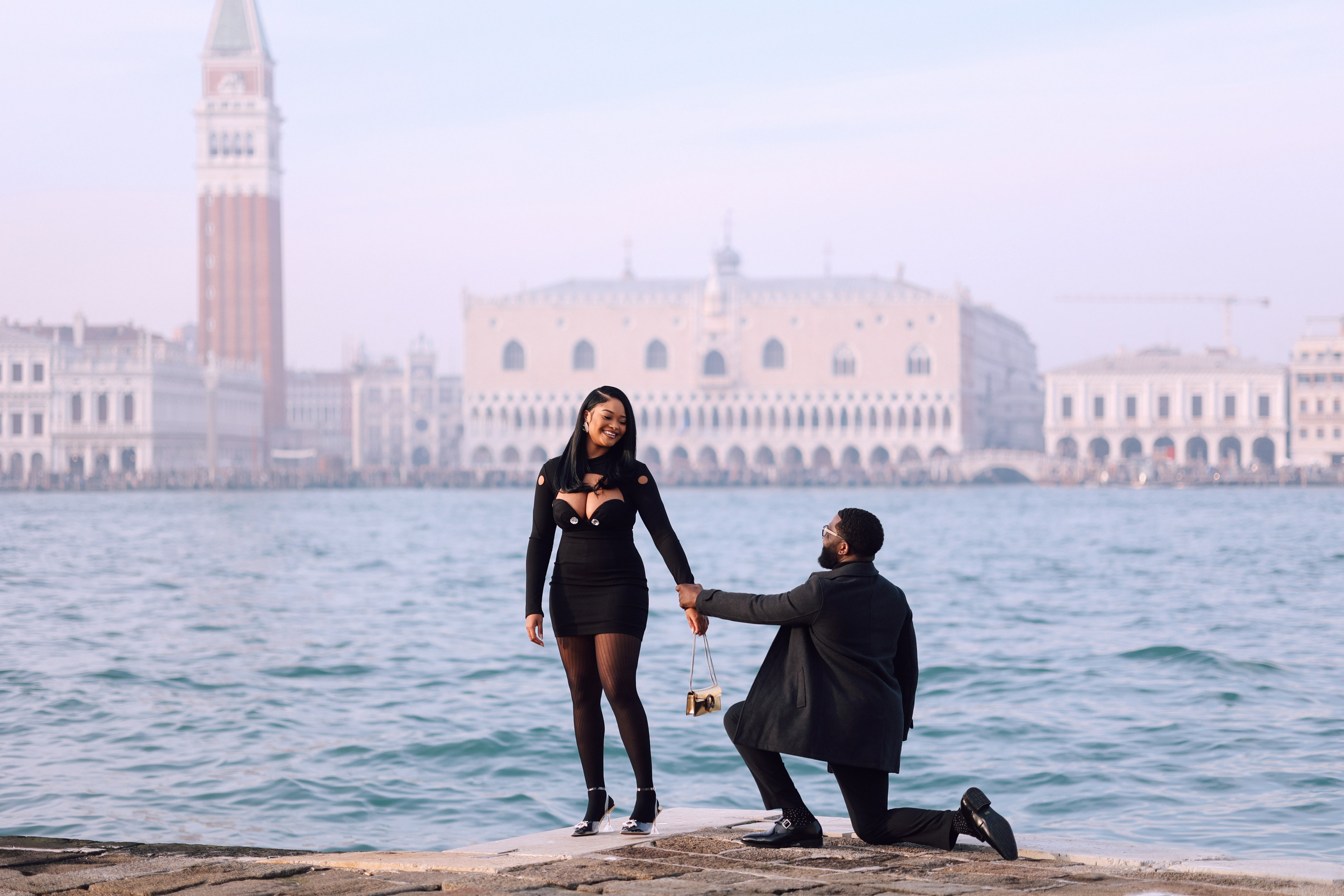 Surprise proposal in Venice. Photographer in Venice, Viktoria Antonova