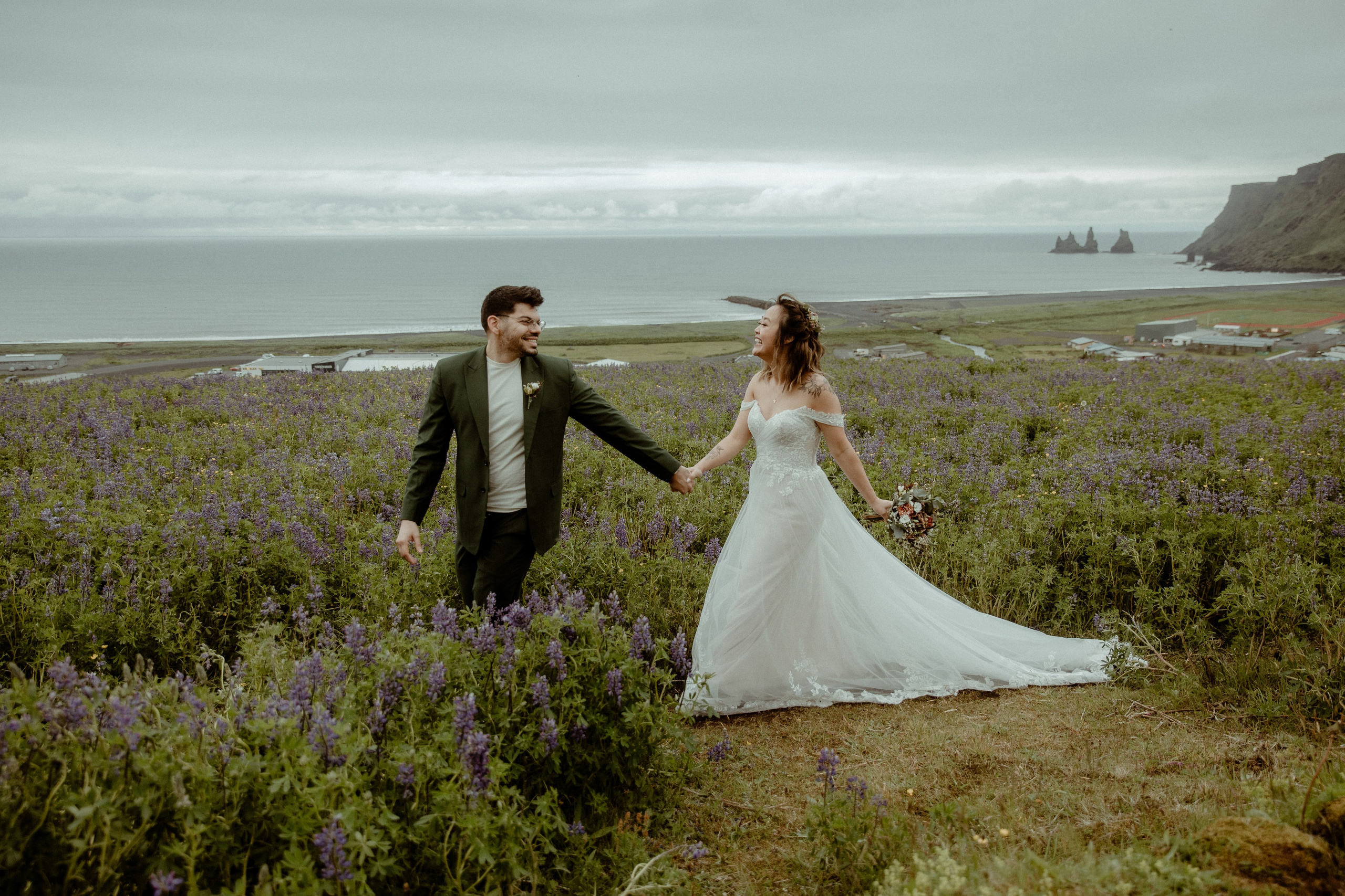 Elopement at Kvernufoss Waterfall. Iceland elopement photo and video | Nikolaichik Photo